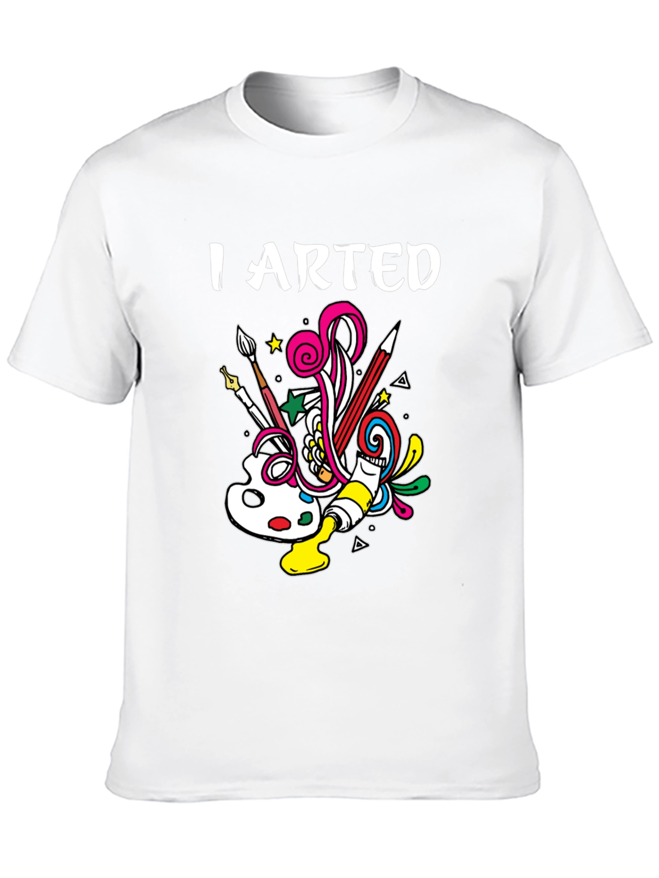 Black I Arted T-Shirt - Creative Design view 10