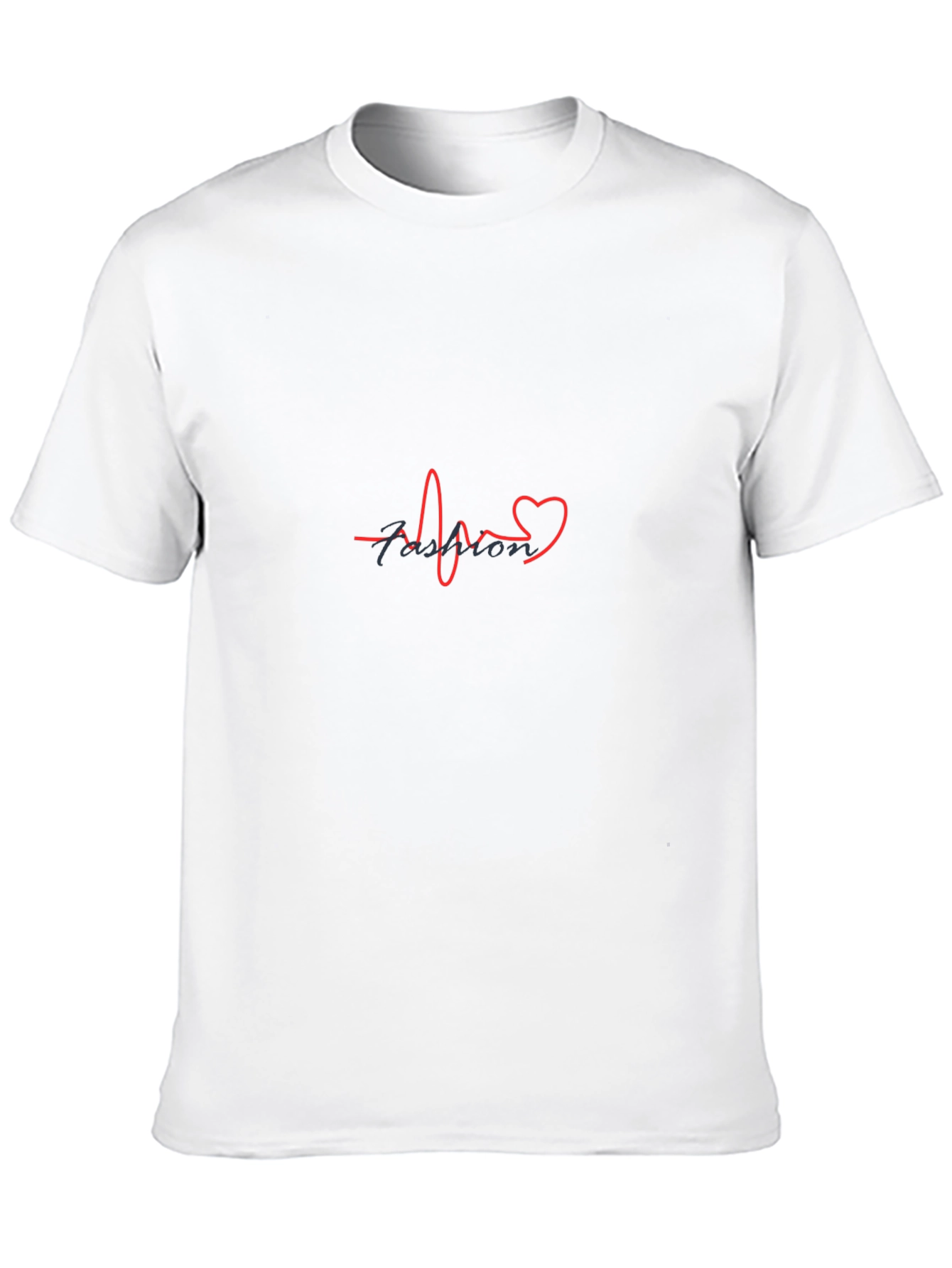 Black Fashion Heartbeat T-Shirt - Stylish & Trendy view 10