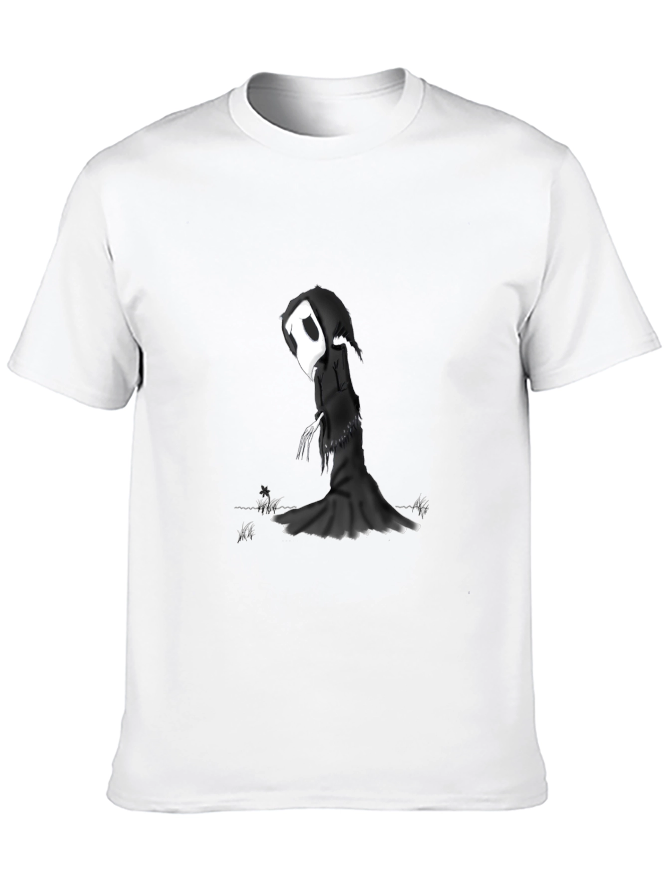 Black Grim Reaper Graphic T-Shirt - Black view 10
