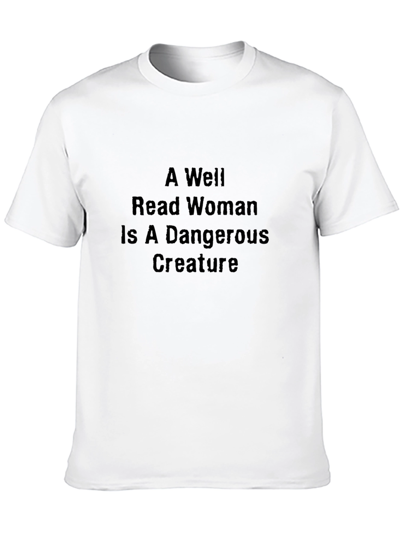 Black Well Read Woman T-Shirt - Dangerous Creature Tee view 10