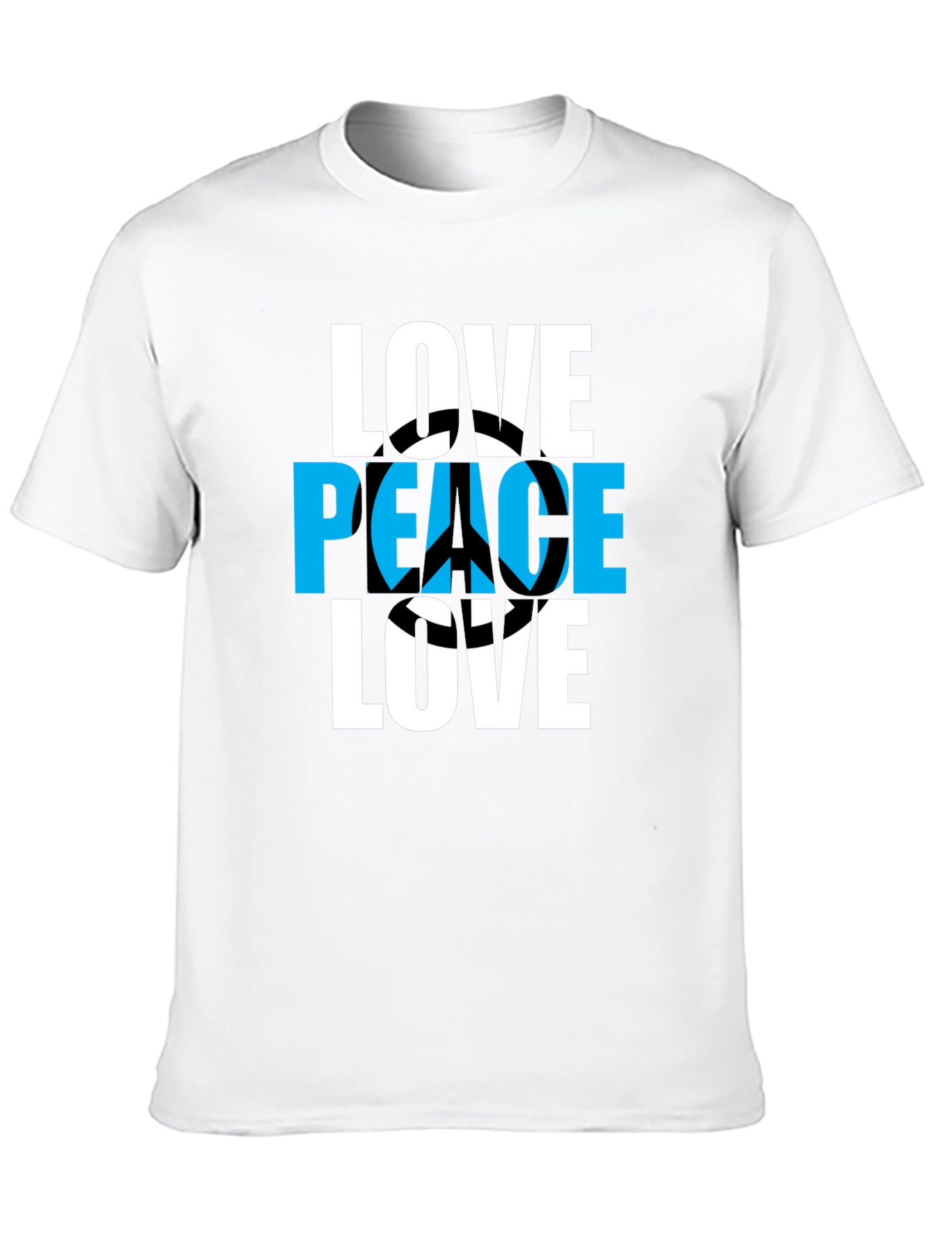 Black Love Peace T-Shirt - Stylish Graphic Tee view 10
