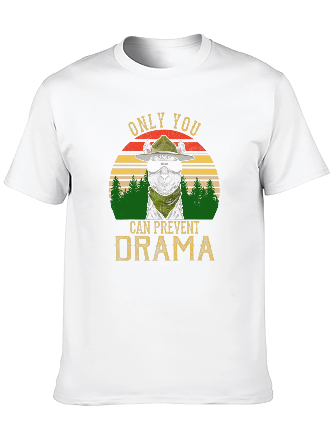 Black Only You Can Prevent Drama T-Shirt view 10