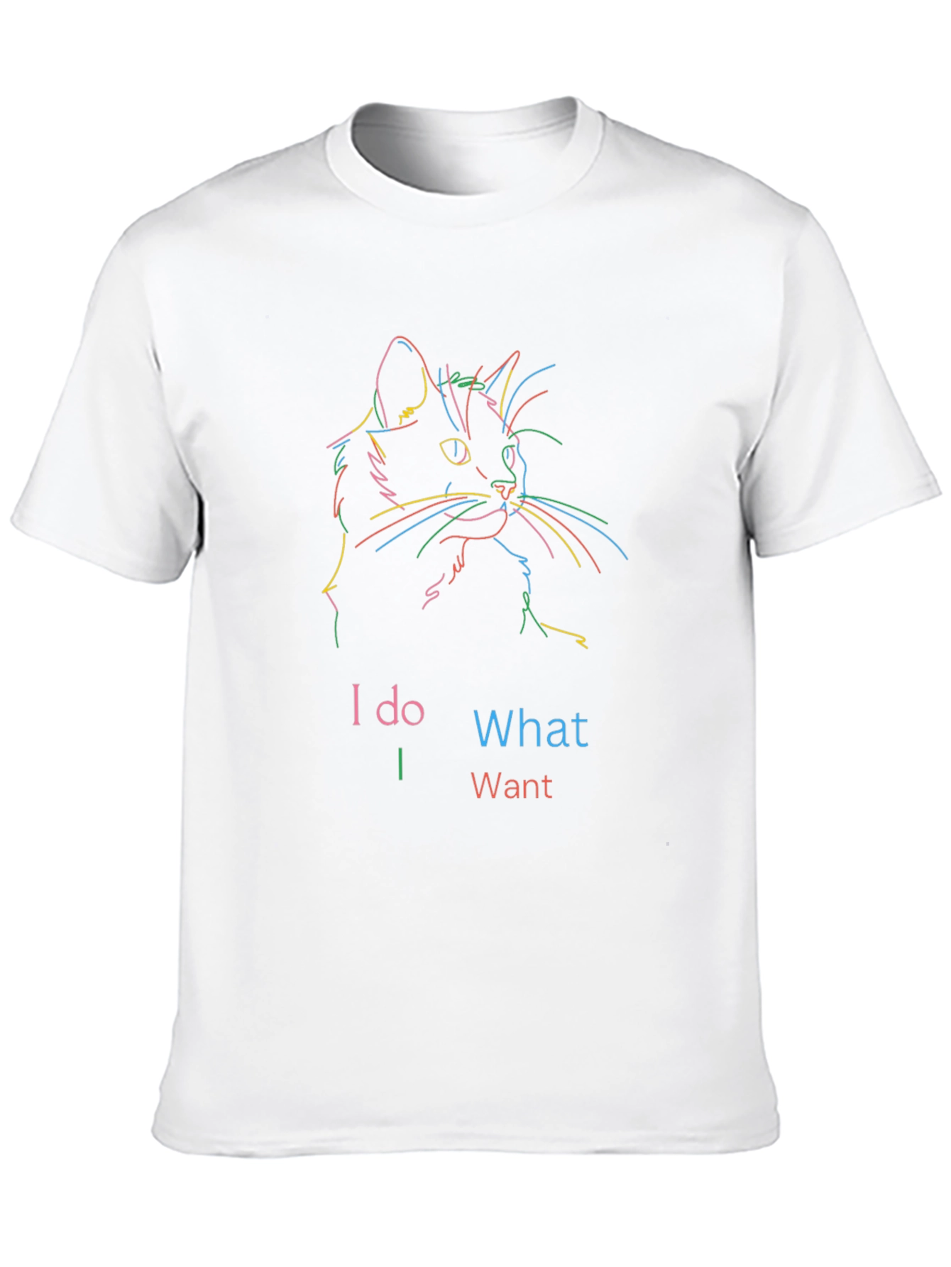 Black I Do What I Want Cat Graphic T-Shirt view 10