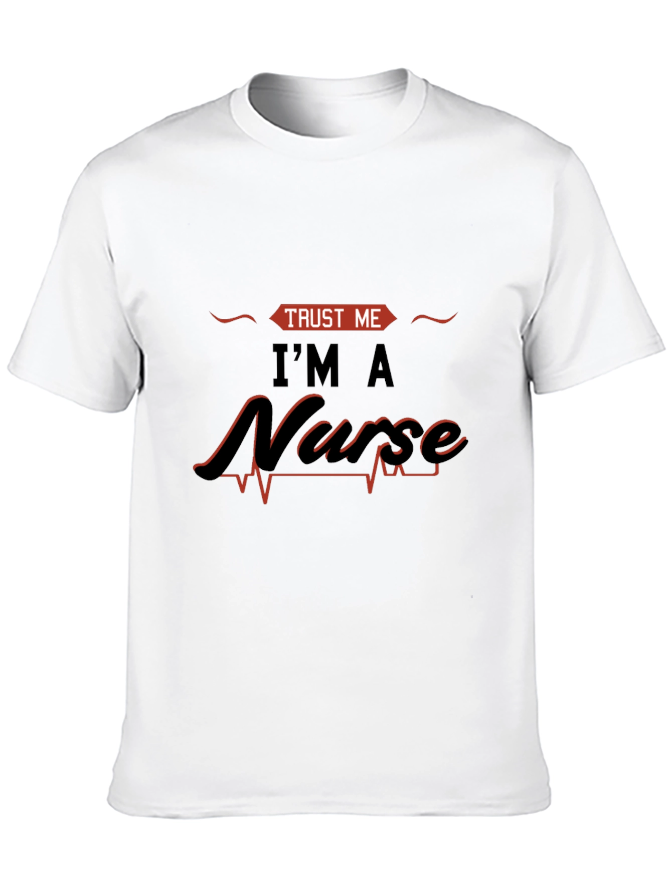 Black Trust Me I'm A Nurse Graphic Tee view 10