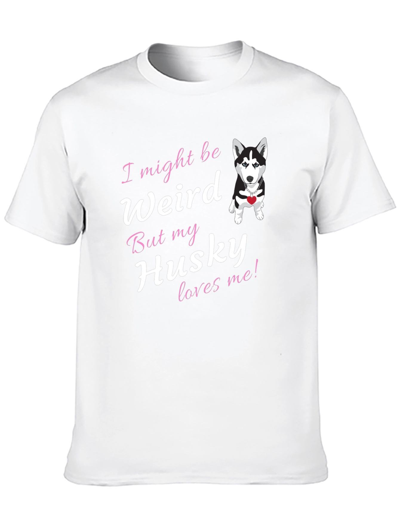 Black Weird Husky Lover T-Shirt view 10
