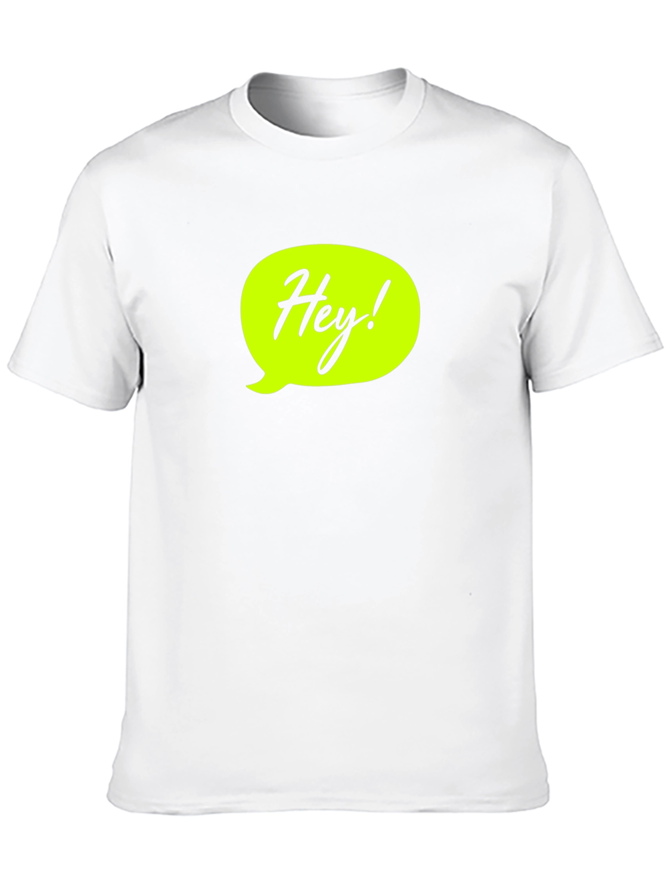 Black Hey! Black Graphic T-Shirt - Casual & Stylish view 10