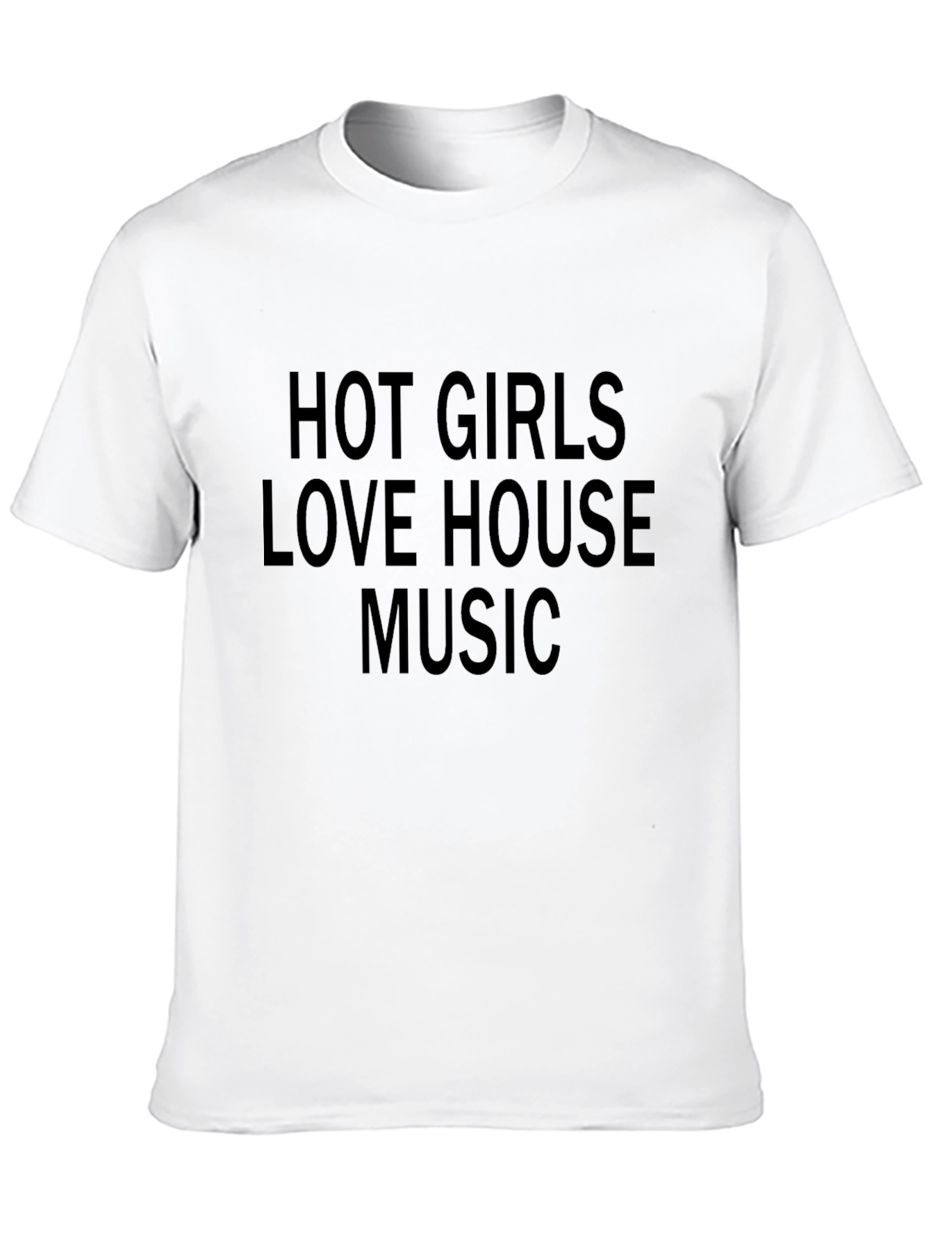 Black Hot Girls Love House Music Black T-Shirt view 10