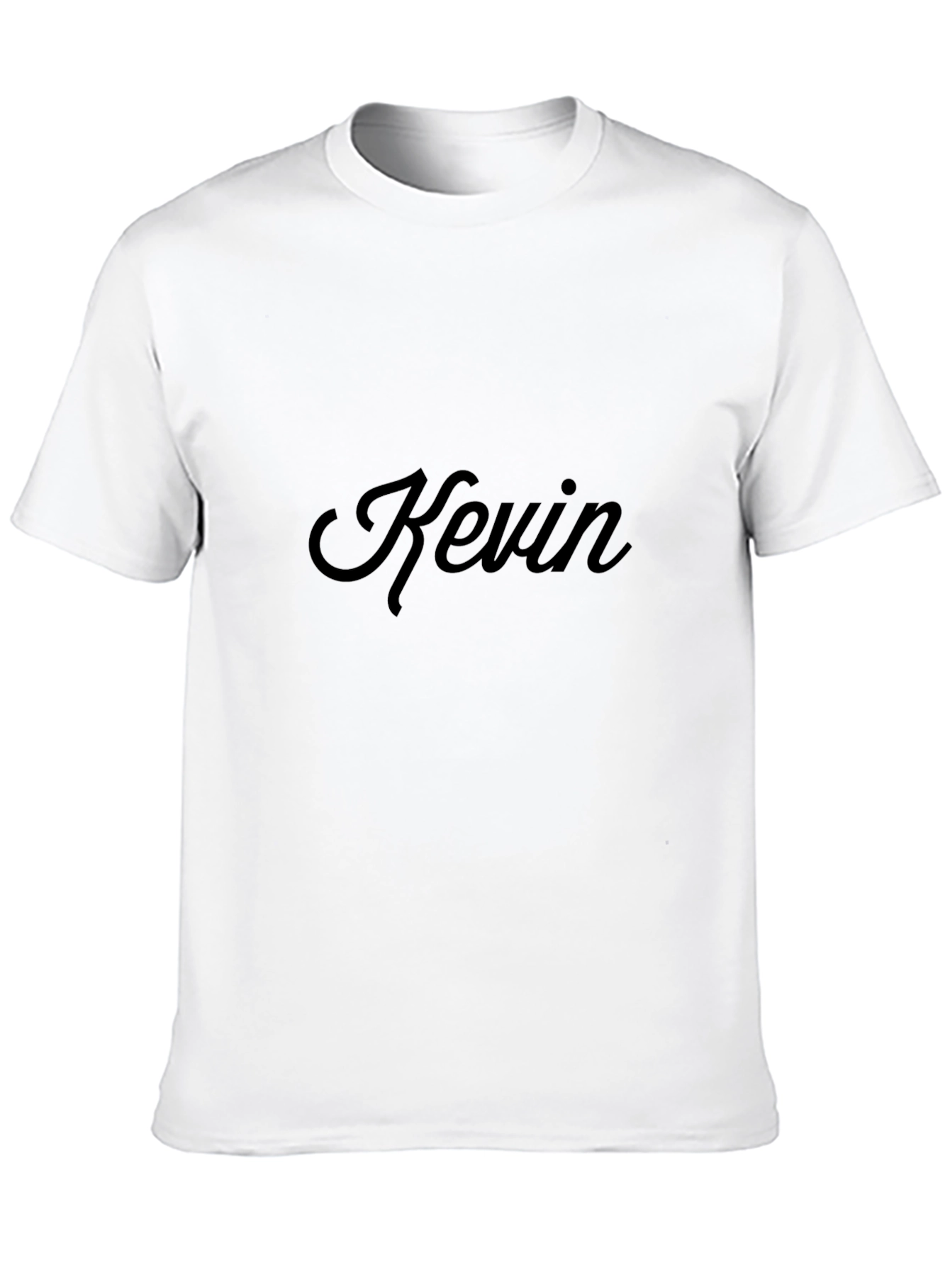 Black Personalized 'Kevin' Black T-Shirt view 10