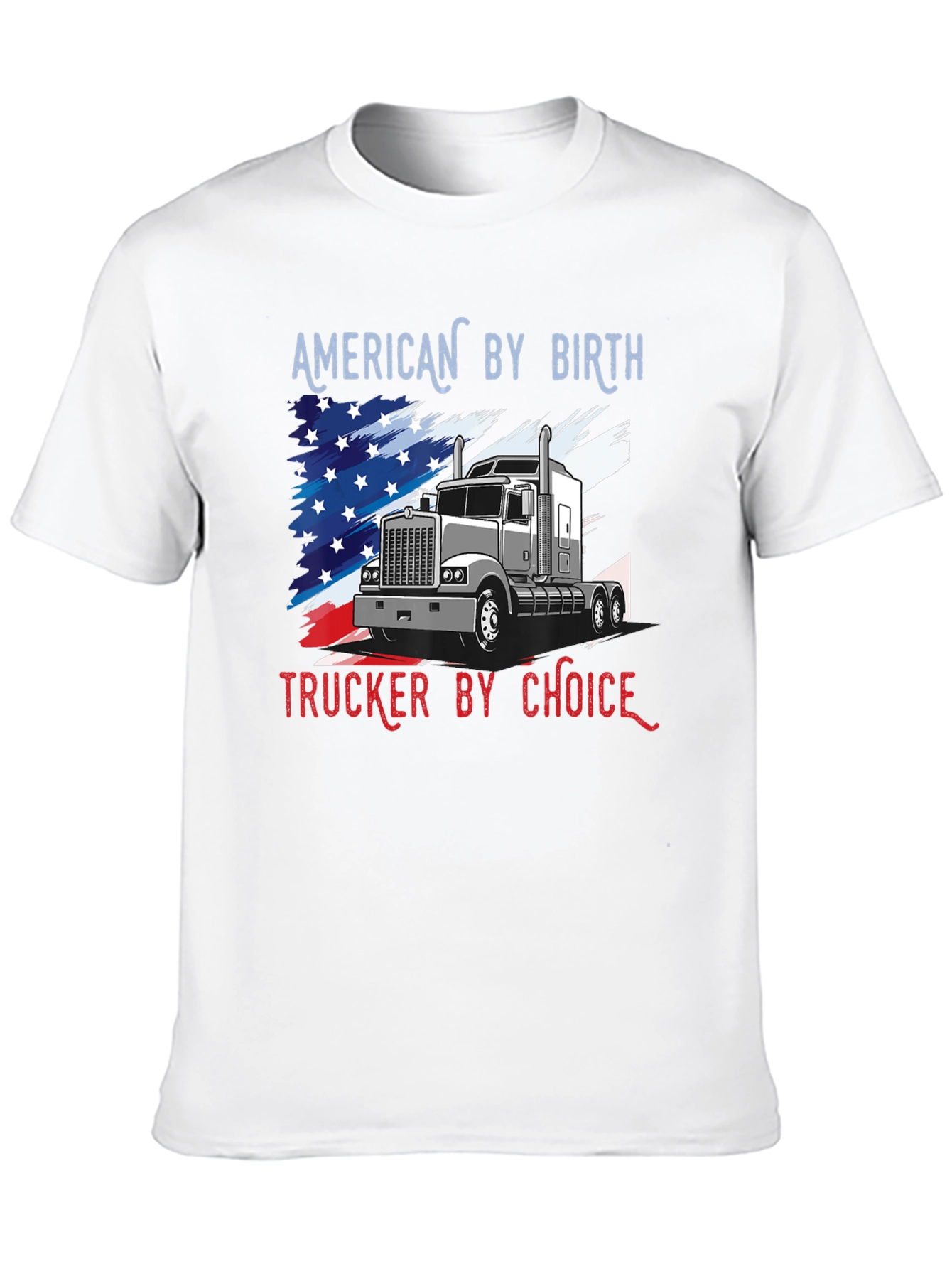 Black American Trucker T-Shirt: Patriot's Choice view 10