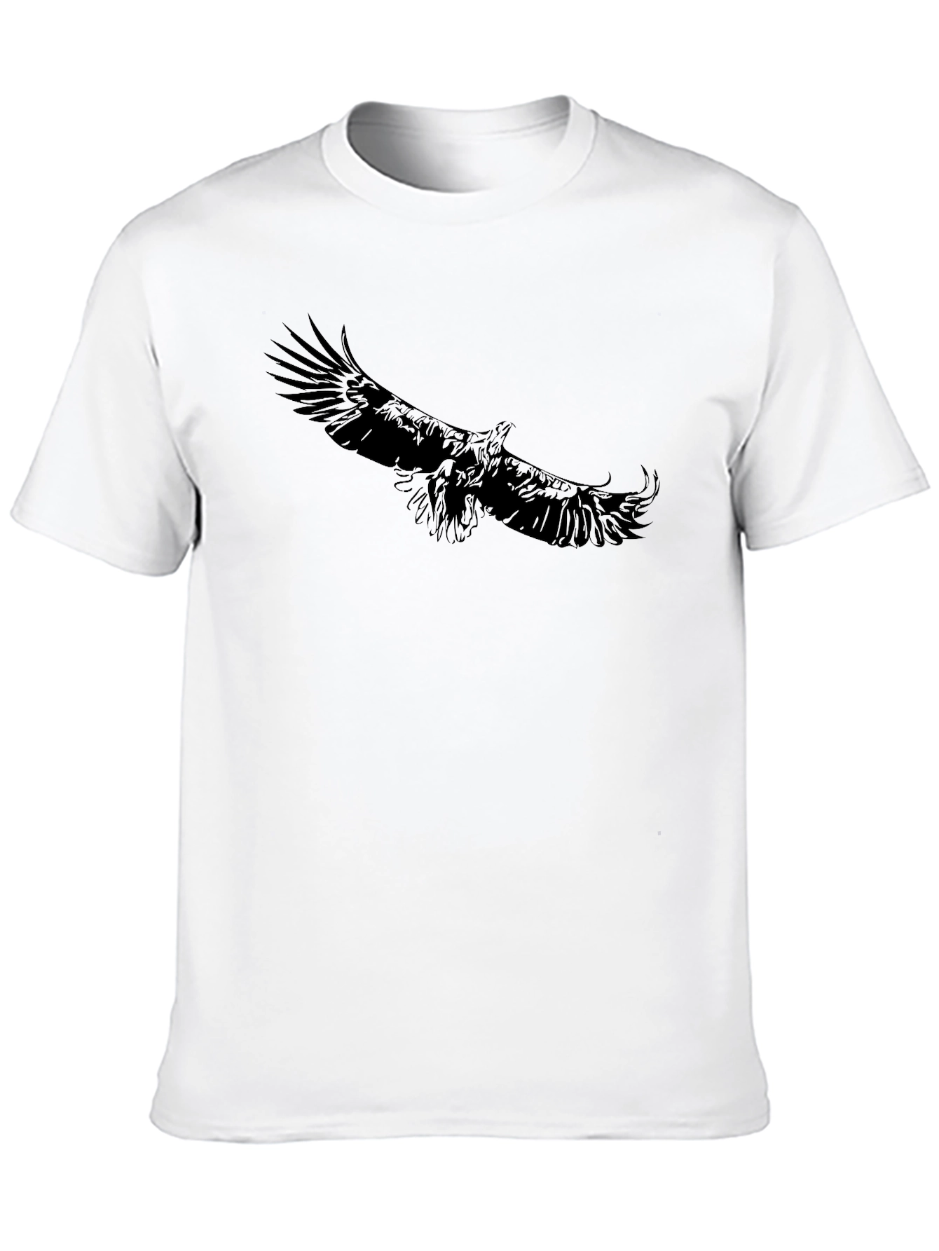 Black Black Eagle Graphic Tee - Men's Casual Short Sleeve Shirt view 10