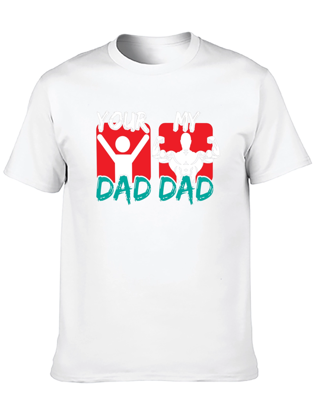 Black Your Dad vs. My Dad Graphic T-Shirt view 10