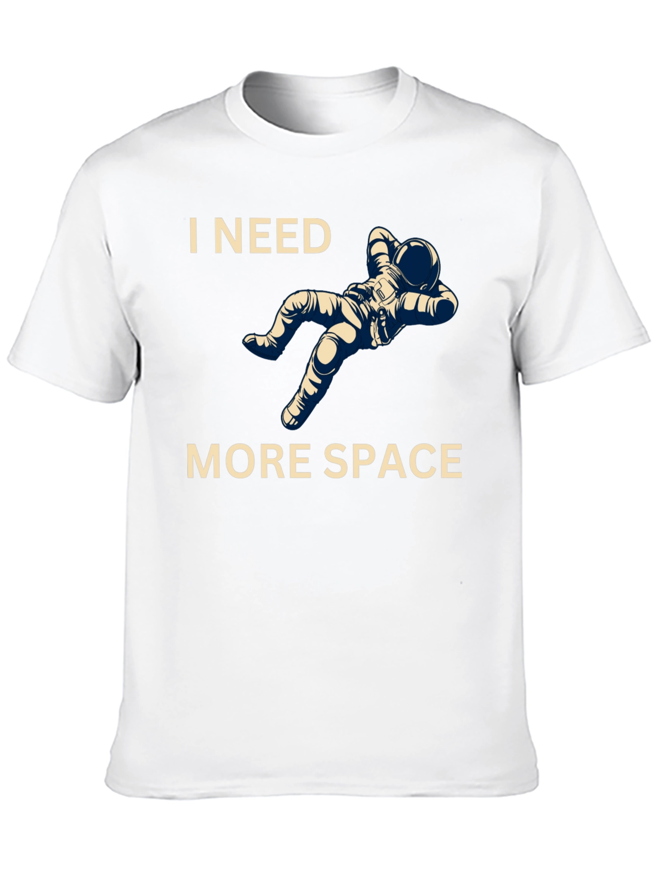 Black I Need More Space T-Shirt Astronaut Graphic Tee view 10