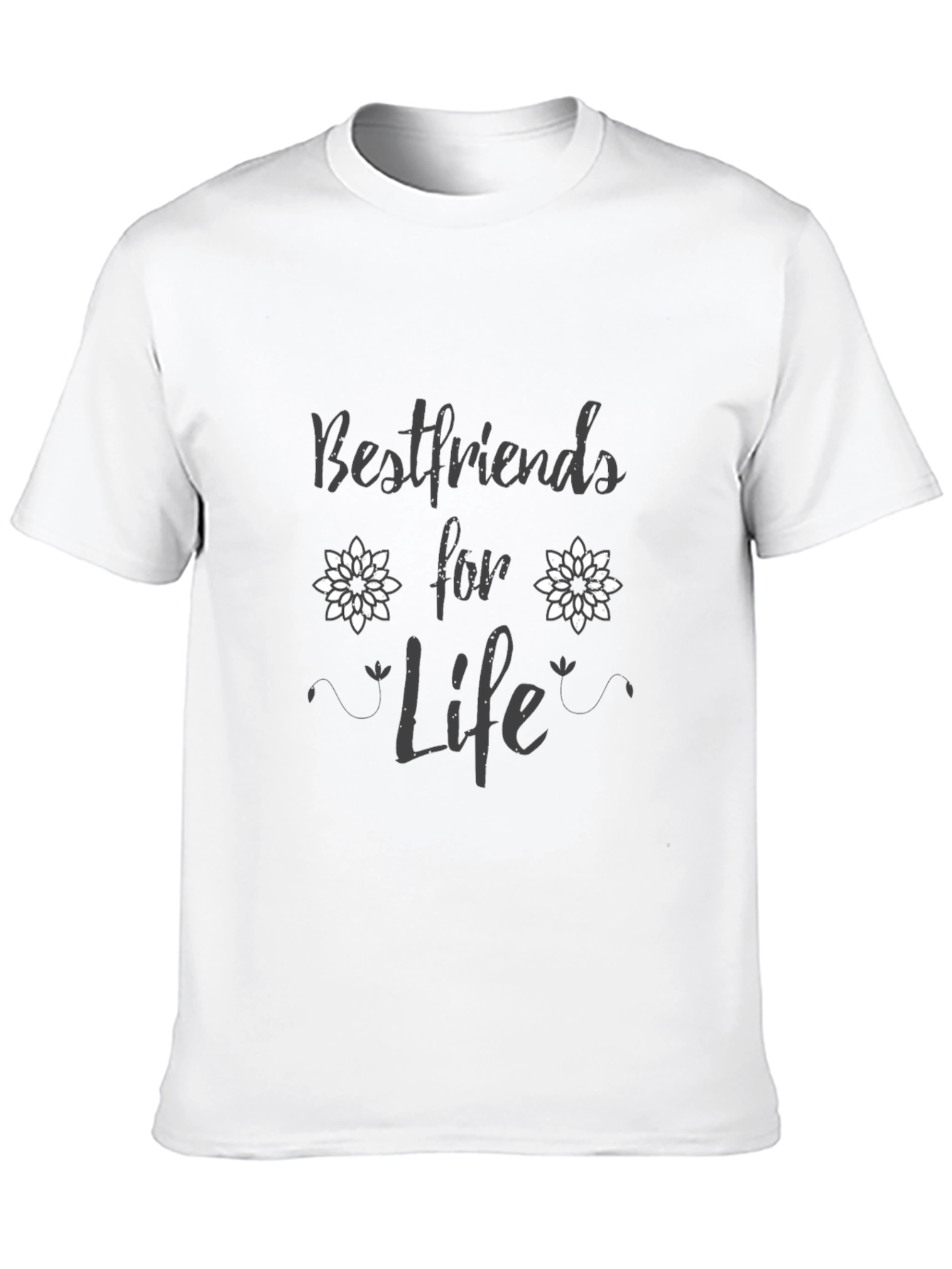 Black Bestfriends for Life Black Graphic Tee view 10