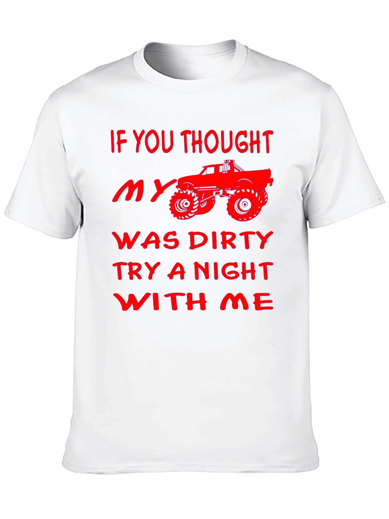 Black Funny Dirty Truck T-Shirt view 10