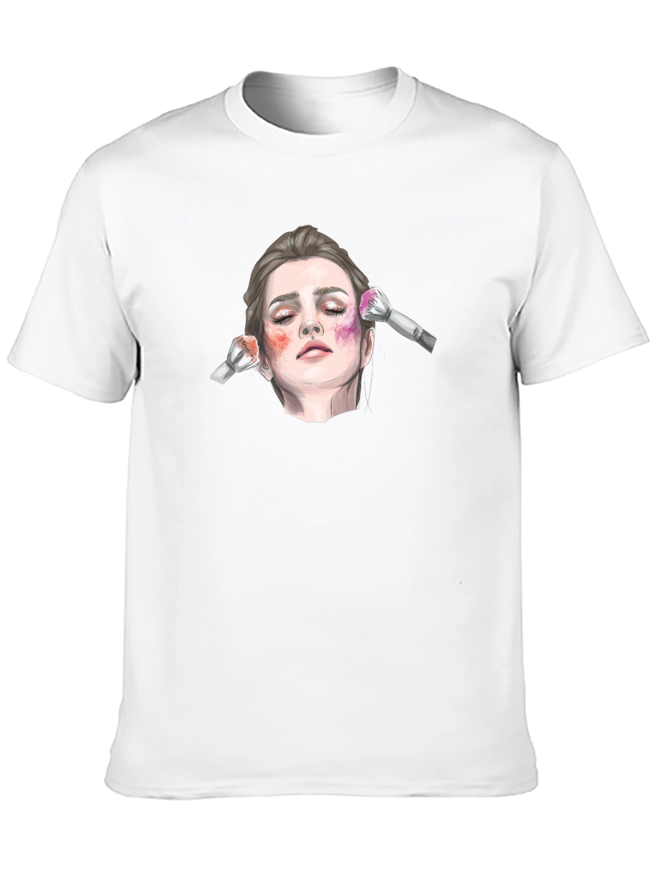 Black Makeup Art T-Shirt view 10