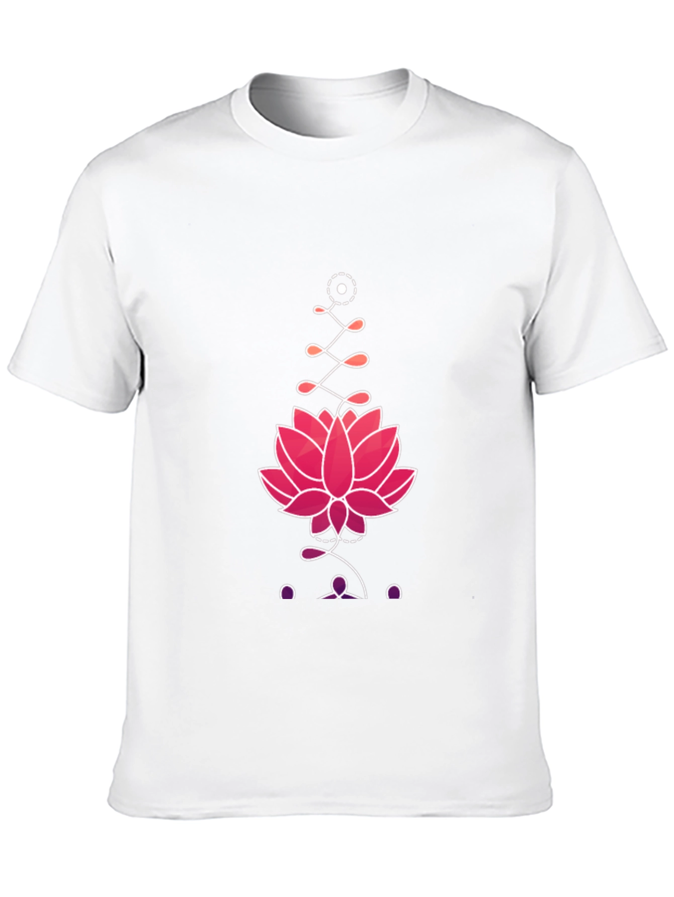 Black Lotus Graphic Print Tee - Black view 10
