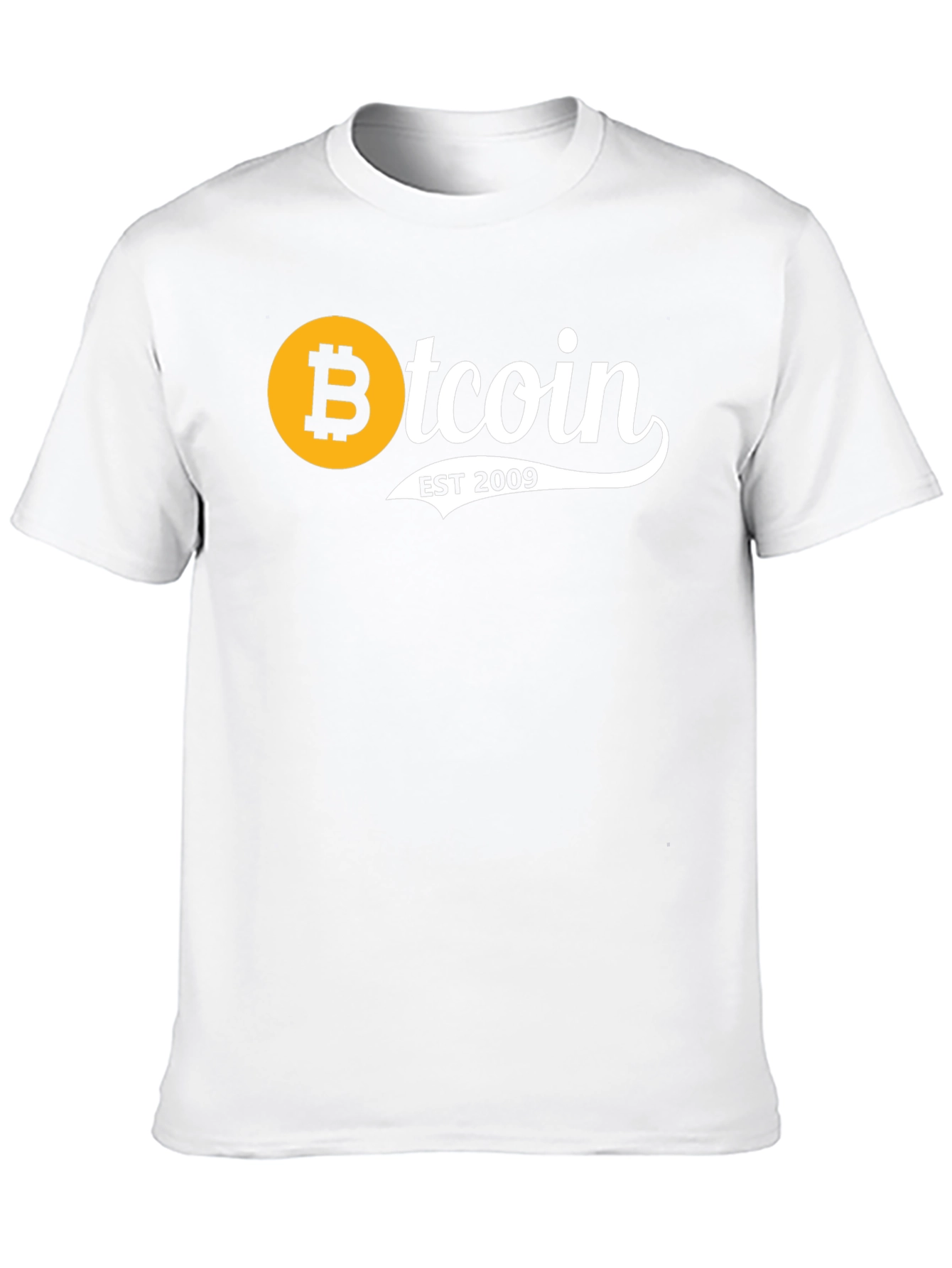 Black Bitcoin EST 2009 Black T-Shirt view 10