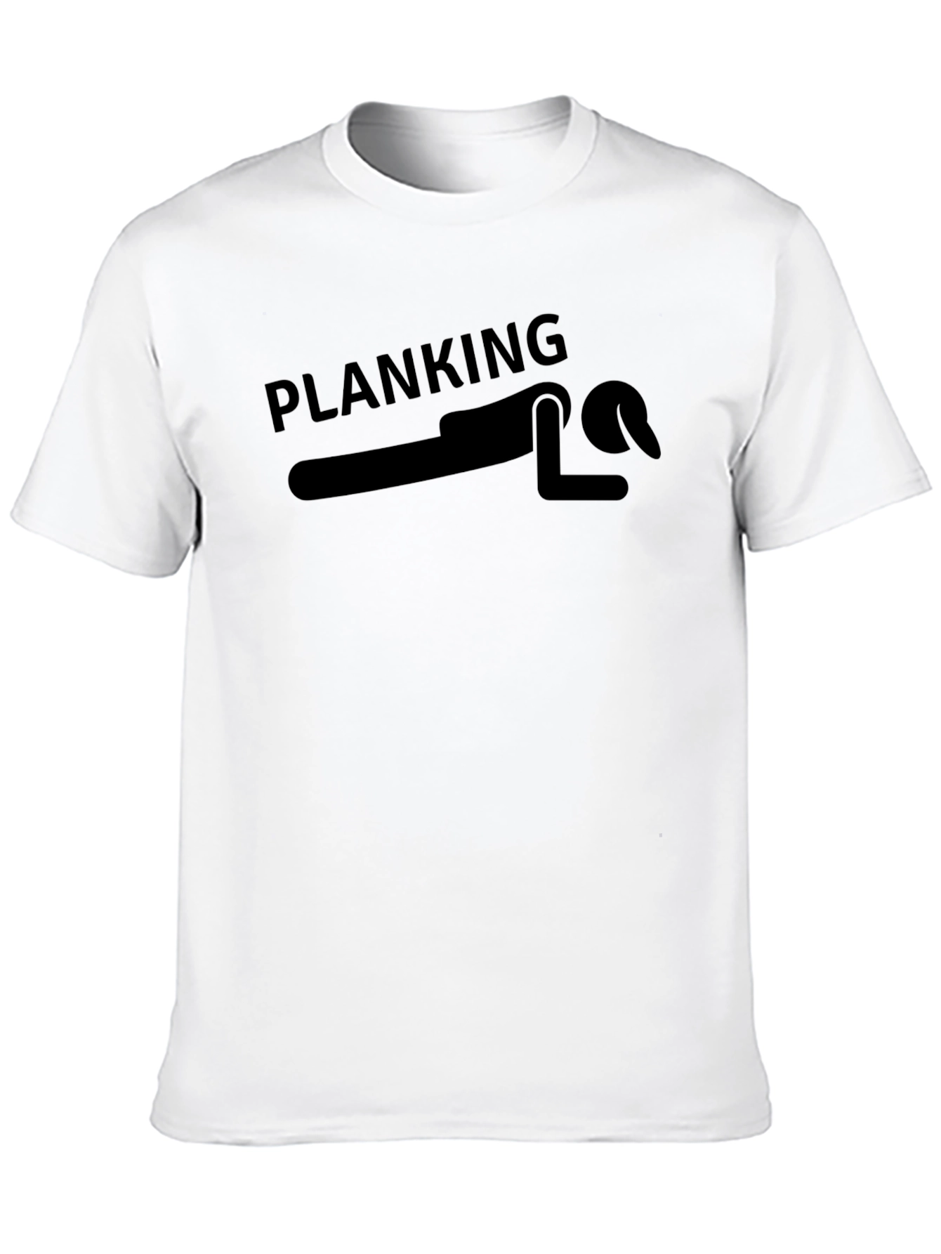 Black Planking Graphic Tee - Novelty T-Shirt view 10