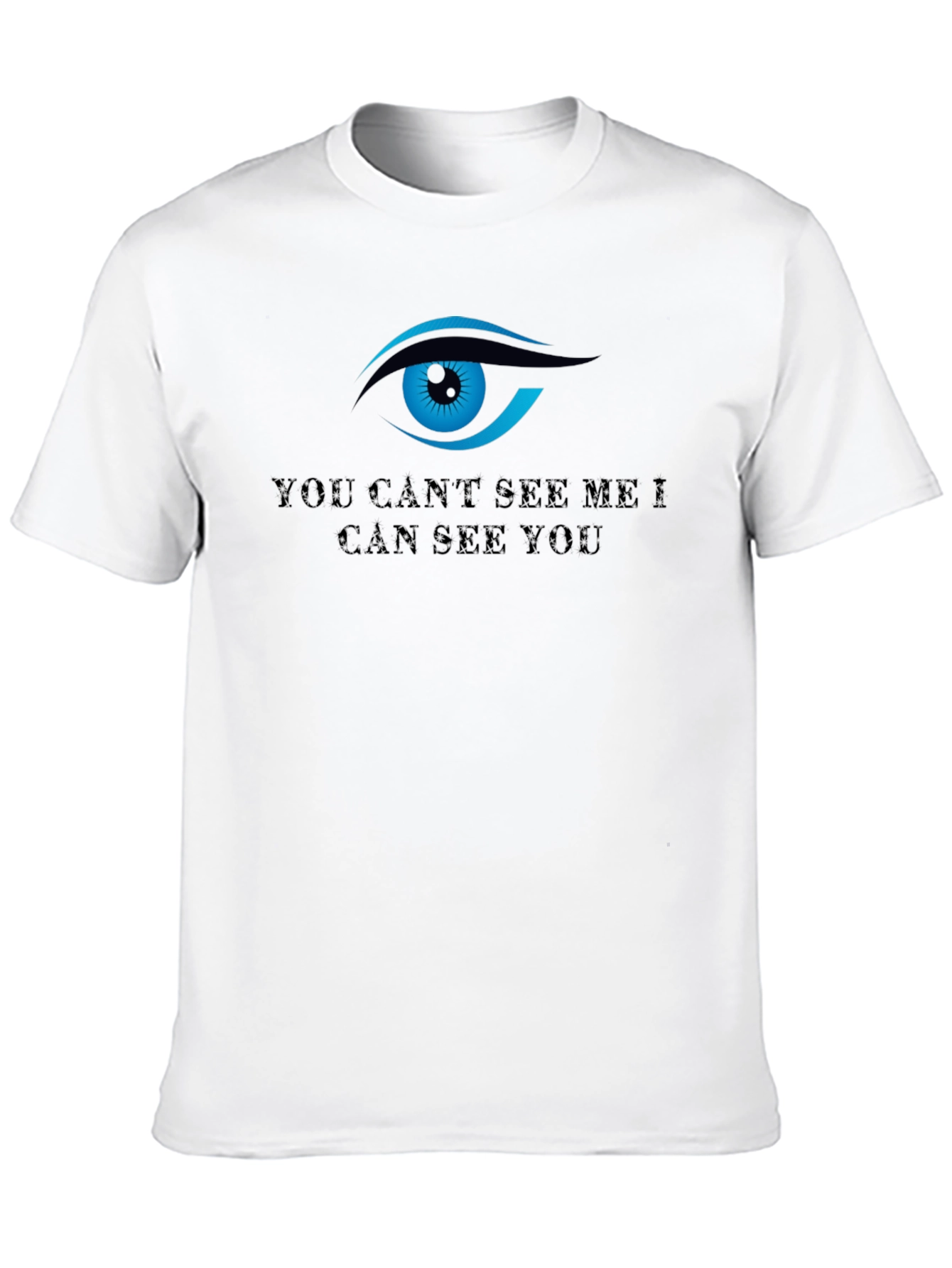 Black All Seeing Eye T-Shirt - You Can't See Me view 10
