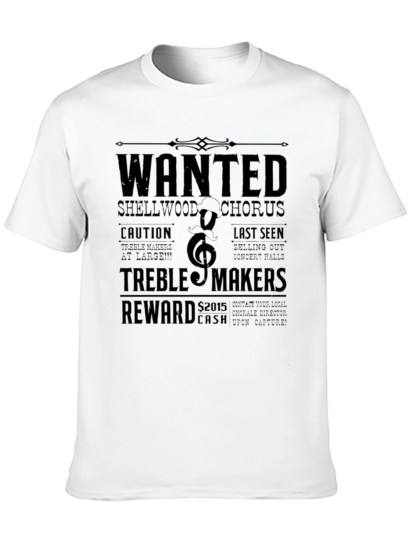 Black Wanted Treble Makers Black Graphic Tee view 10