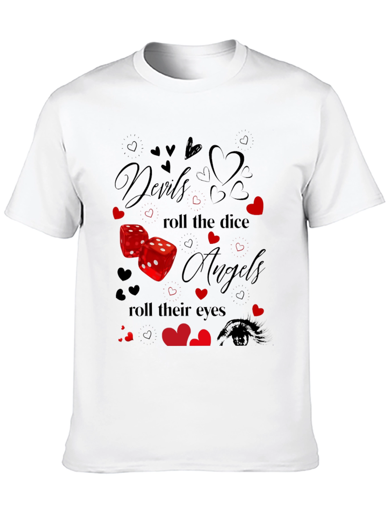 Black Devils & Angels Graphic T-Shirt view 10