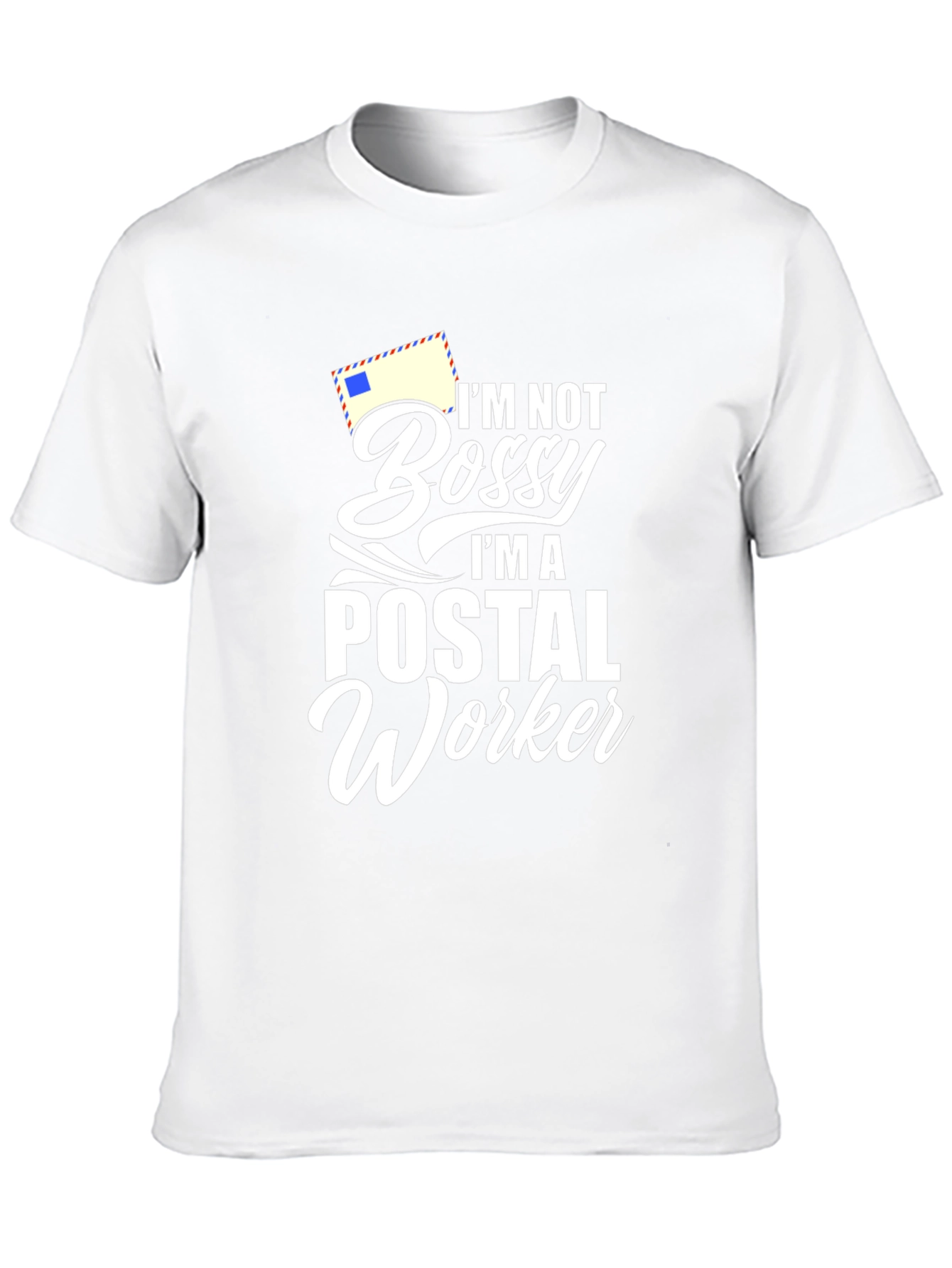 Black Postal Worker T-Shirt - I'm Not Bossy Funny Tee view 10