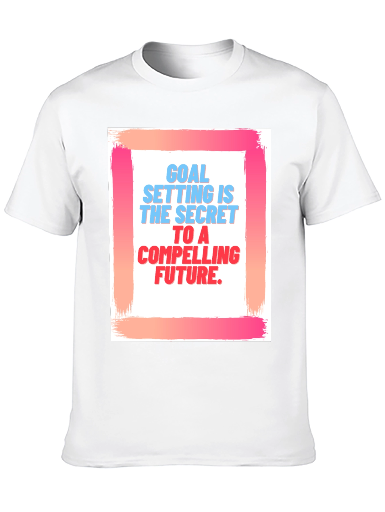 Black Goal Setting T-Shirt - Compelling Future Motivation Tee view 10