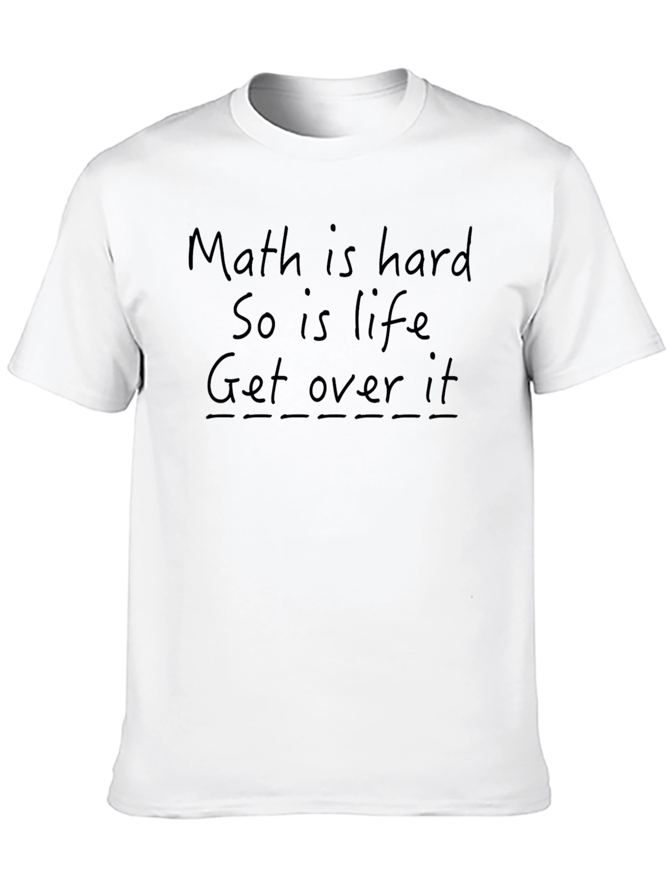 Black Math Is Hard Graphic Tee - Unisex T-Shirt view 10