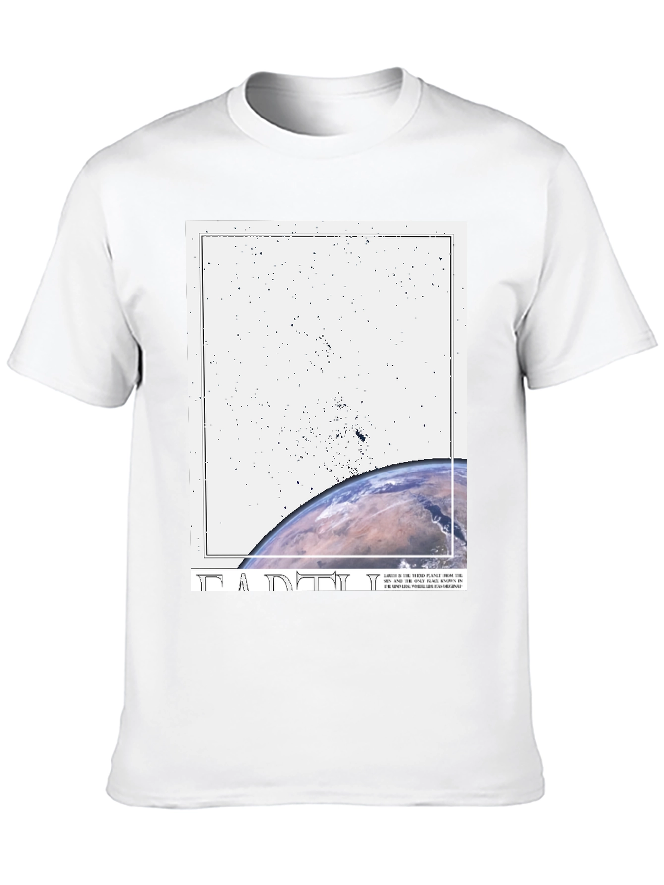 Black Earth Graphic Black T-Shirt - Trendy Casual Tee view 10