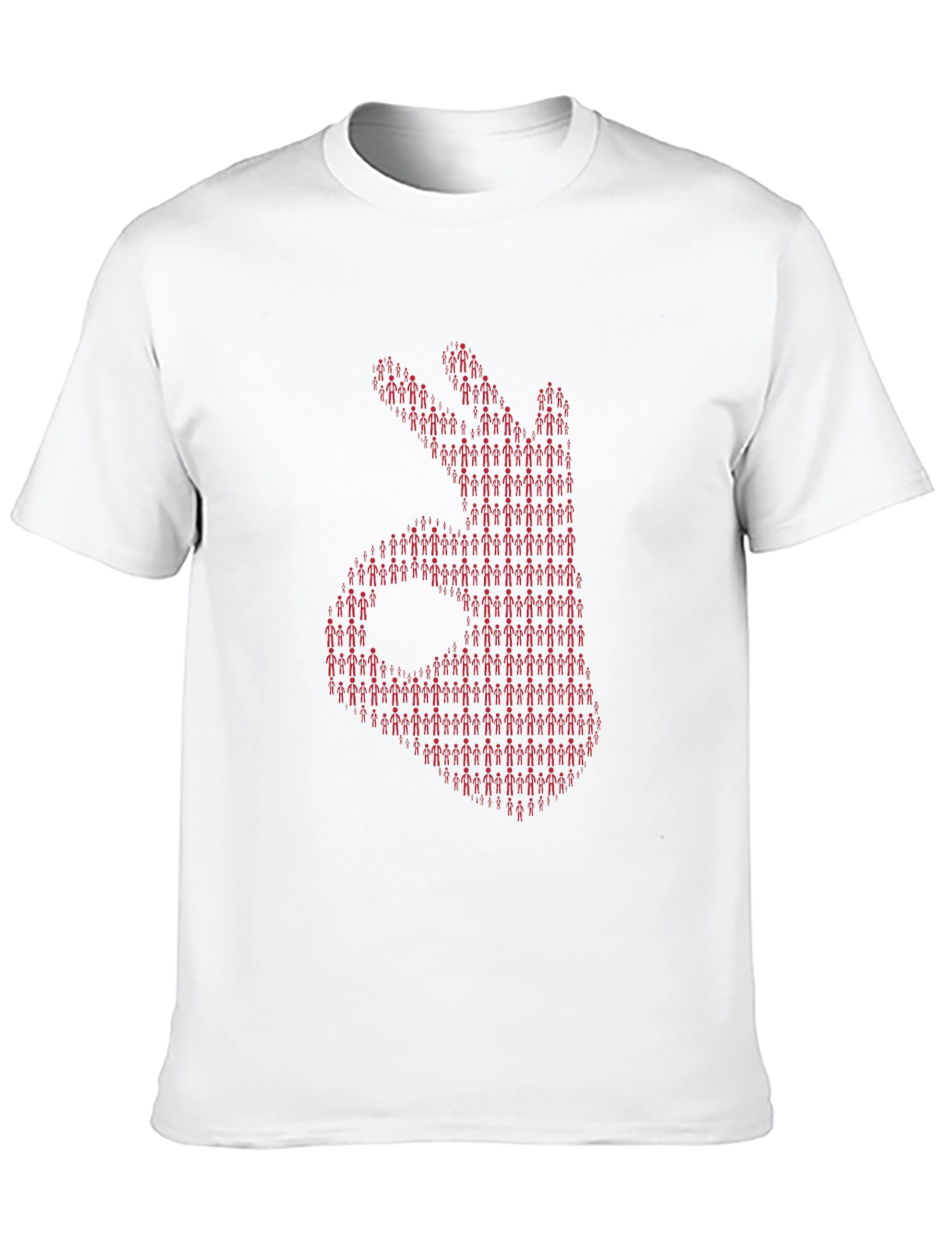 Black OK Hand Sign Graphic Tee - Unique Design view 10