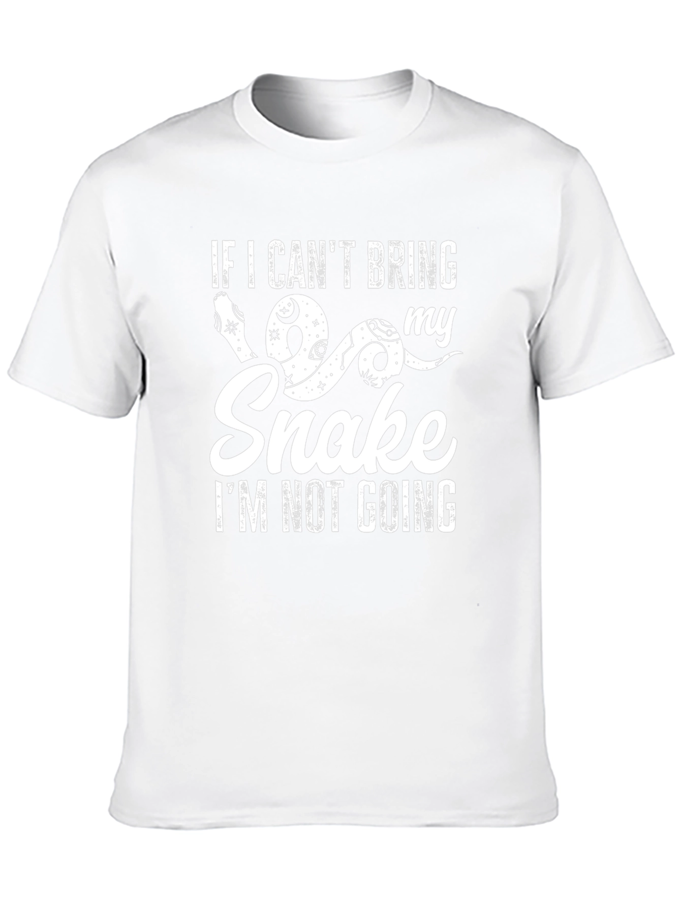Black Snake Lover Graphic Tee - If I Can't Bring My Snake T-Shirt view 10