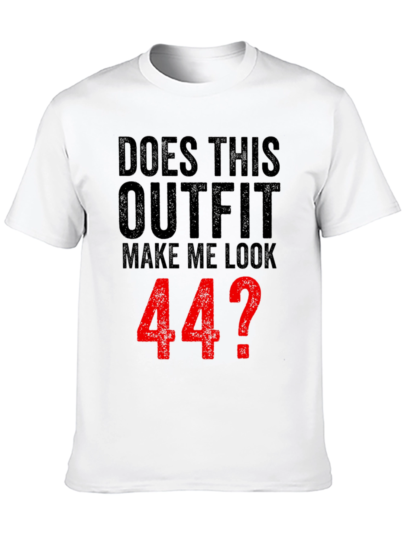 Black Funny 44th Birthday Outfit T-Shirt  view 10
