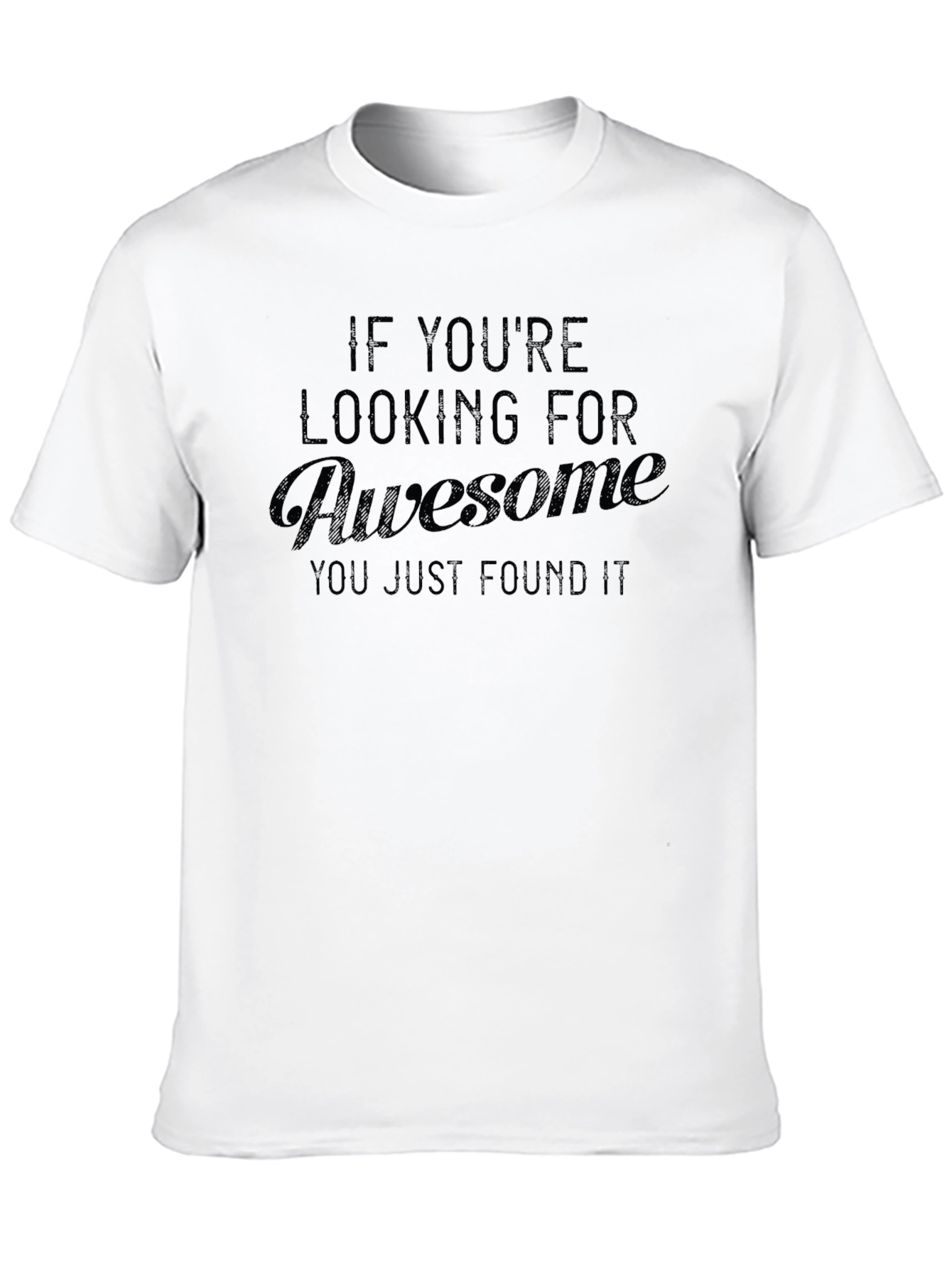 Black Awesome Found It Black Graphic Tee - Men's Short Sleeve Shirt view 10