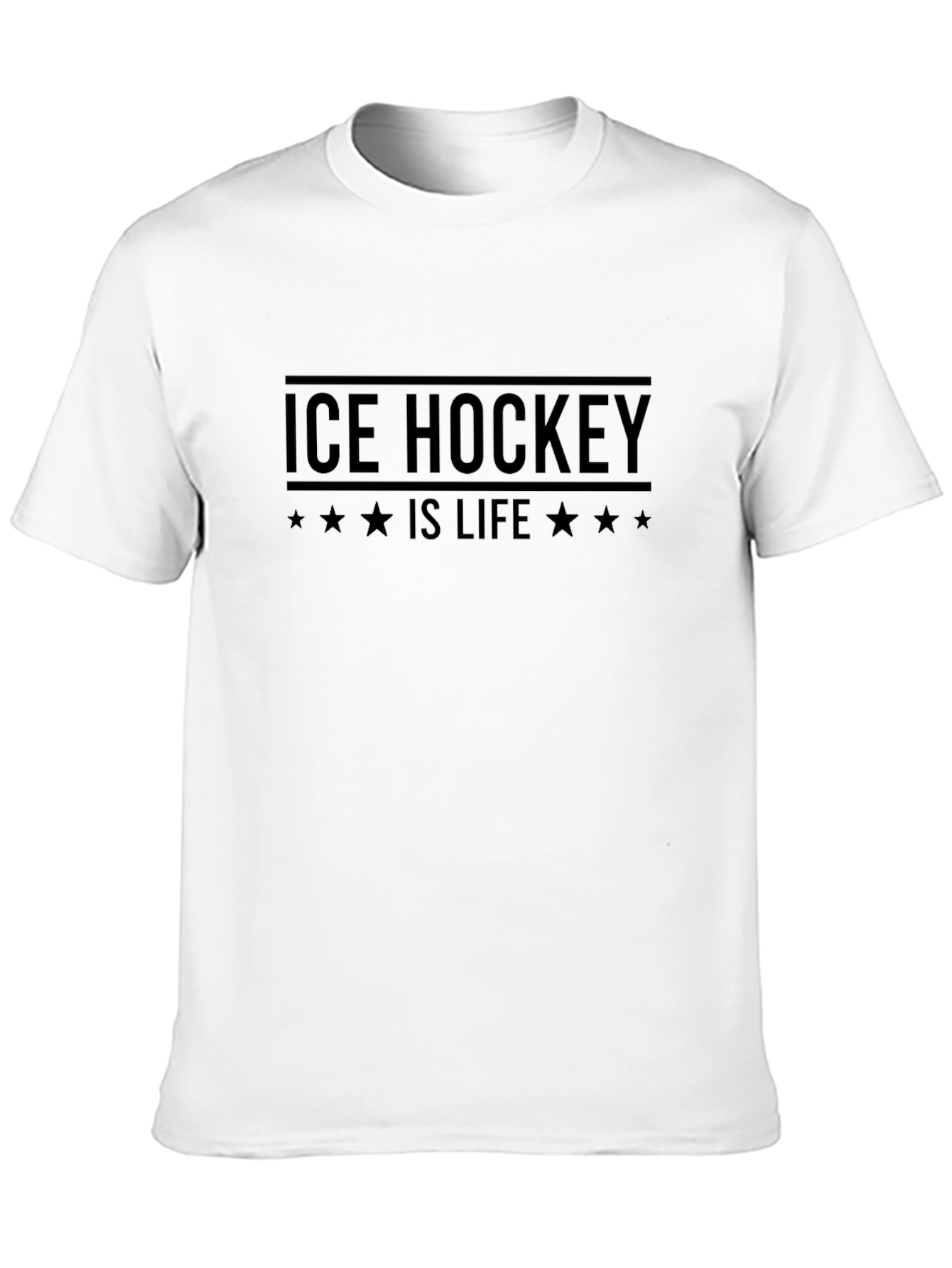 Black Ice Hockey is Life Black T-Shirt view 10