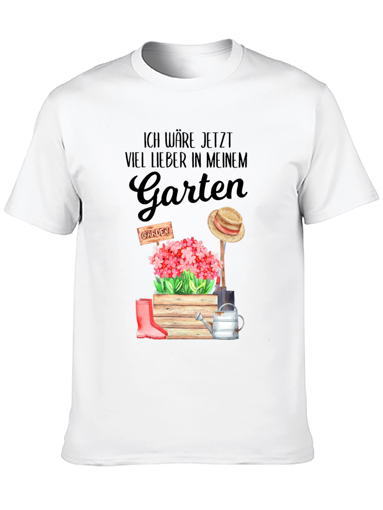 Black Ich Wäre Jetzt Viel Lieber In Meinem Garten T-Shirt view 10