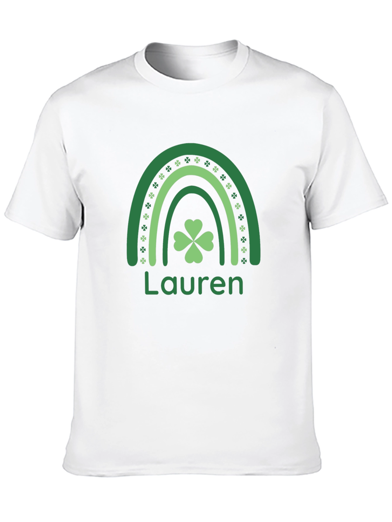 Lauren St. Patrick's Day Shamrock Rainbow T-Shirt - 10