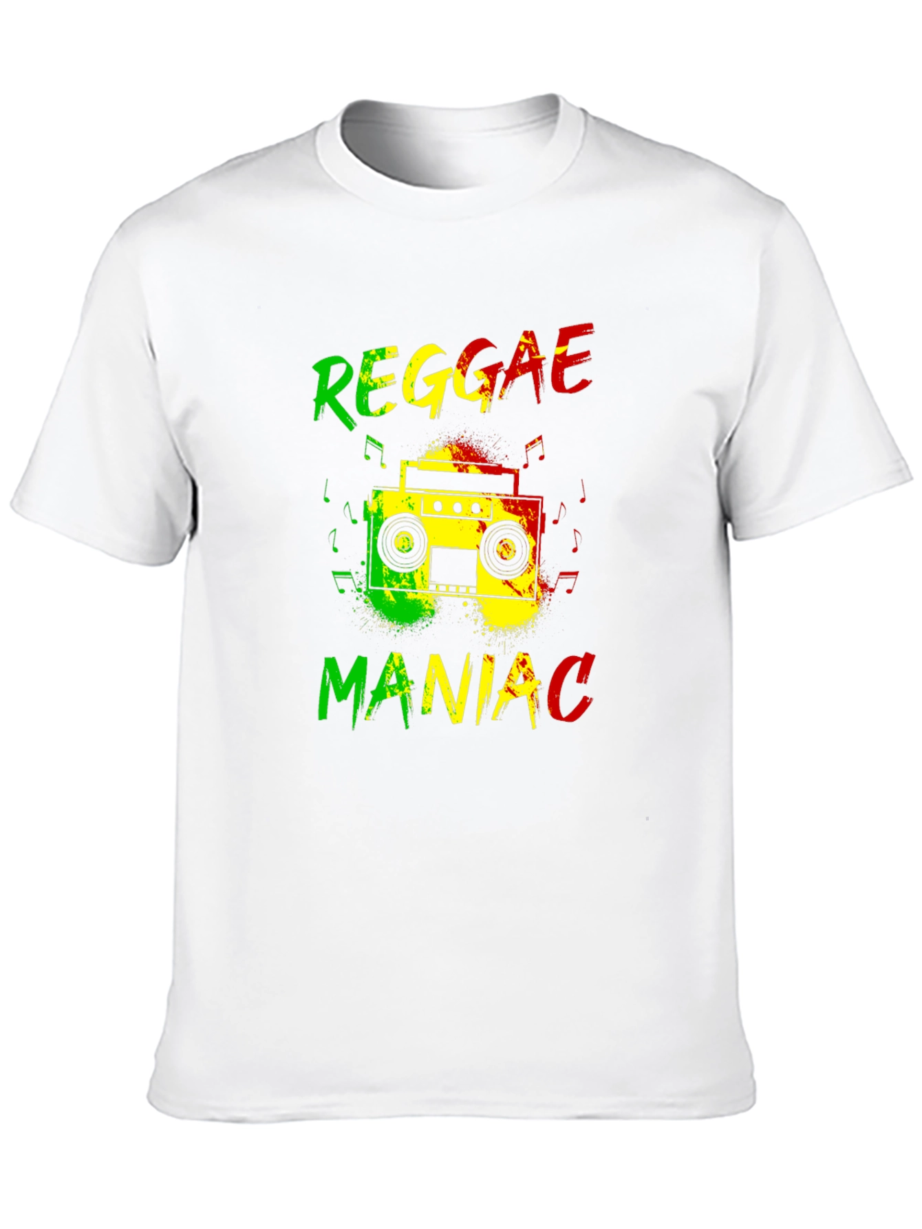 Black Reggae Maniac Graphic T-Shirt view 10