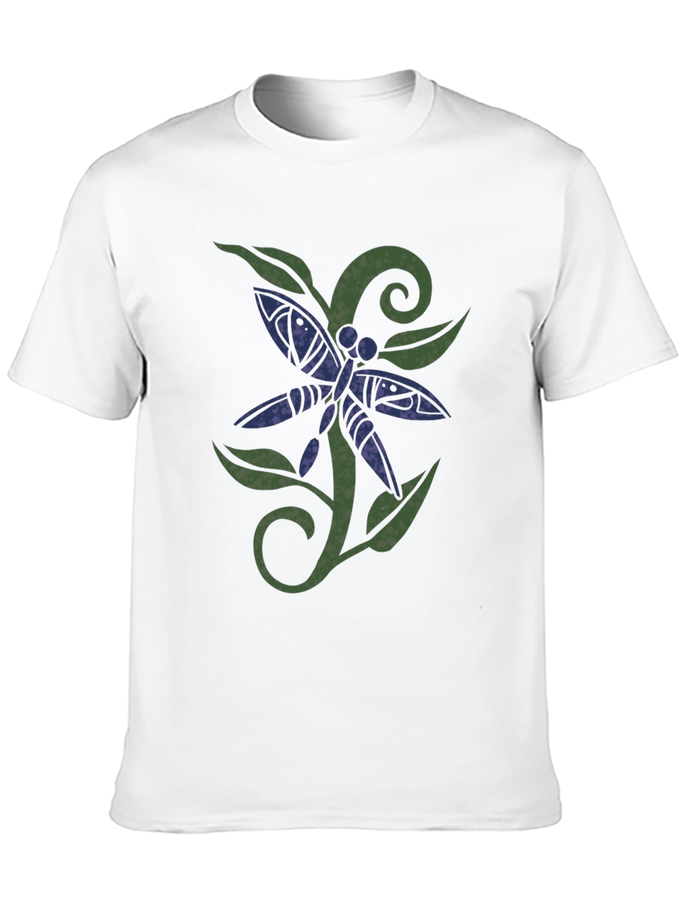 Black Dragonfly Graphic Print Black T-Shirt view 10