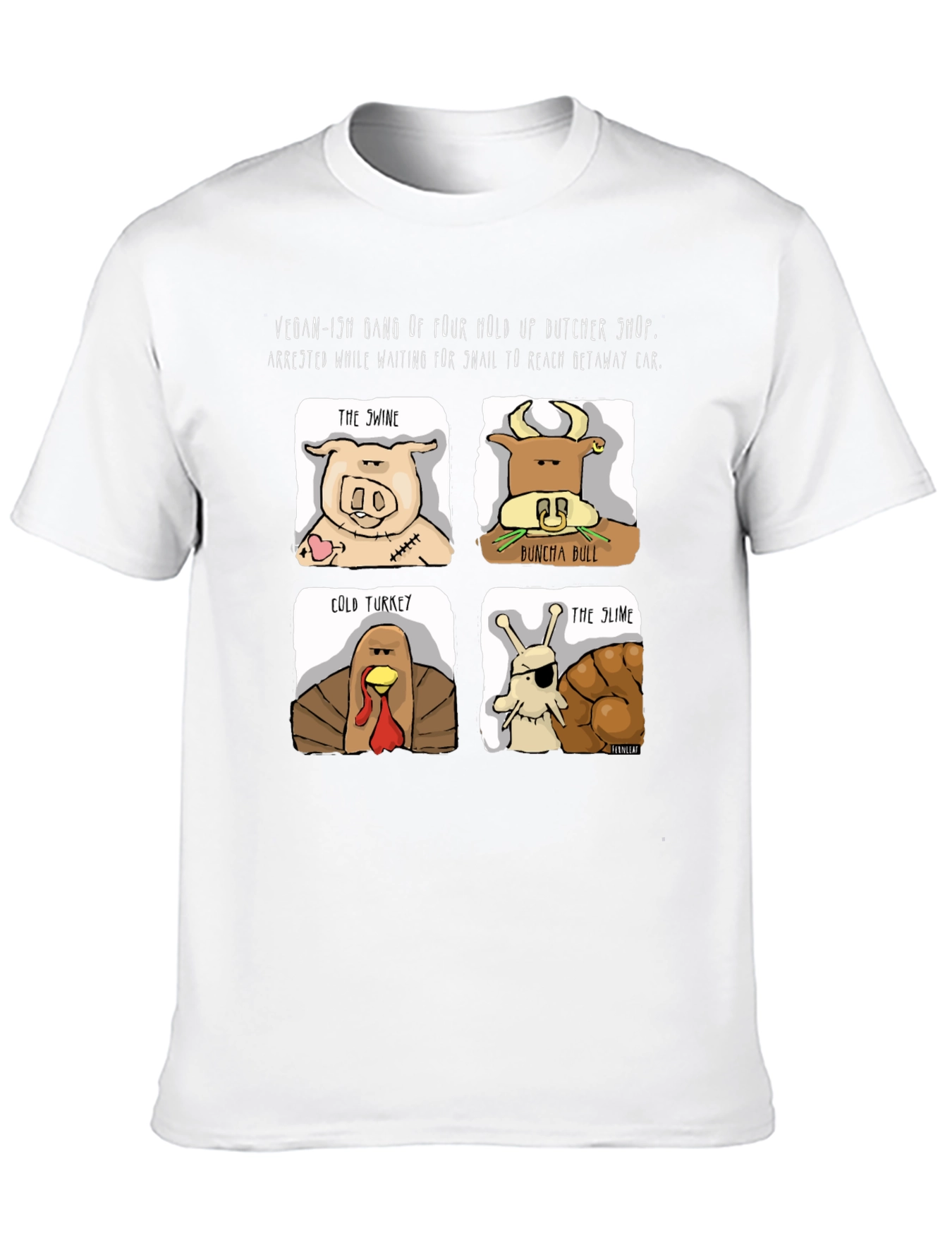 Black Vegan-ish Gang T-Shirt view 10