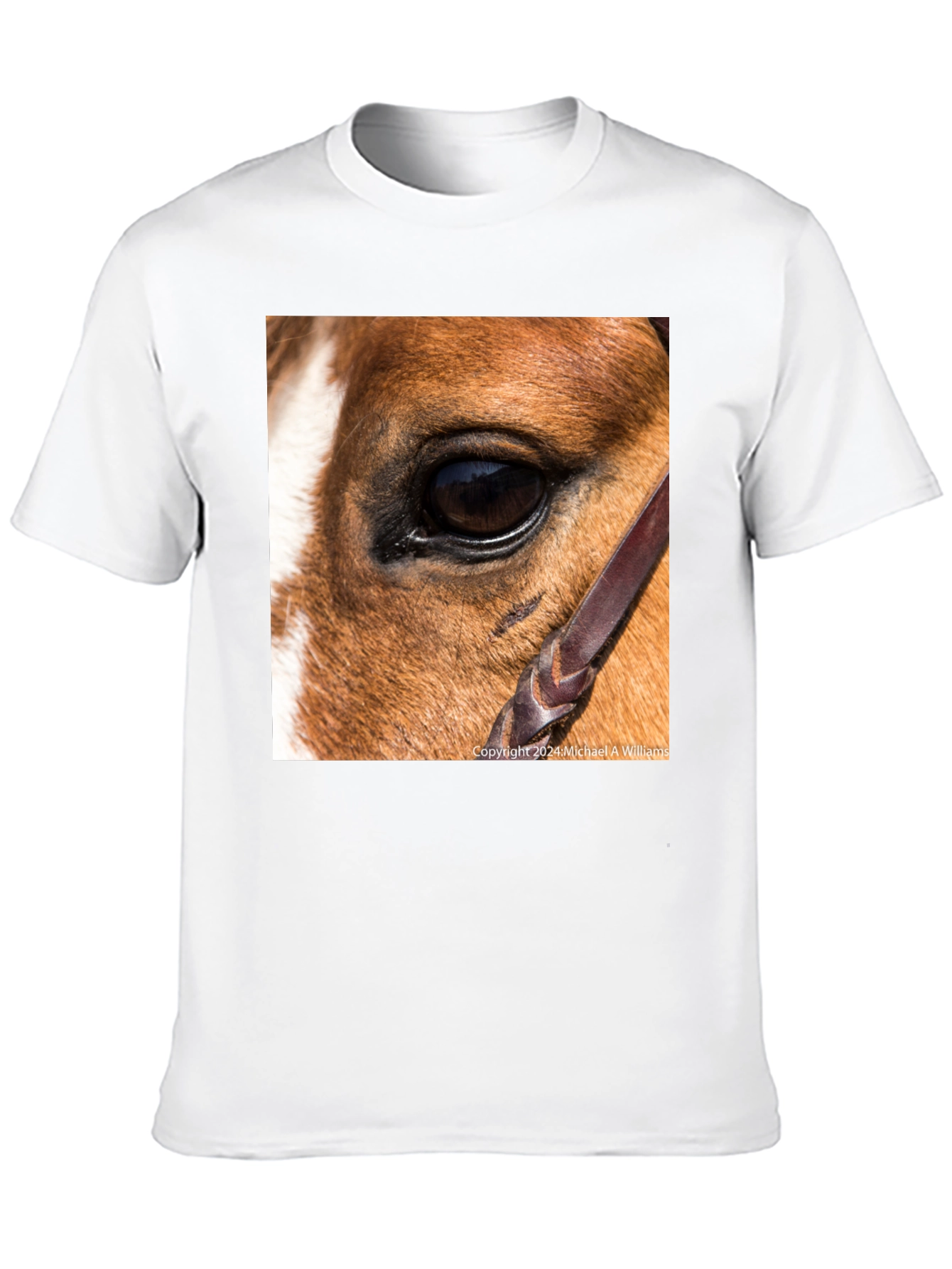 Black Horse Eye Graphic Tee - Unique Animal Lover's Shirt view 10
