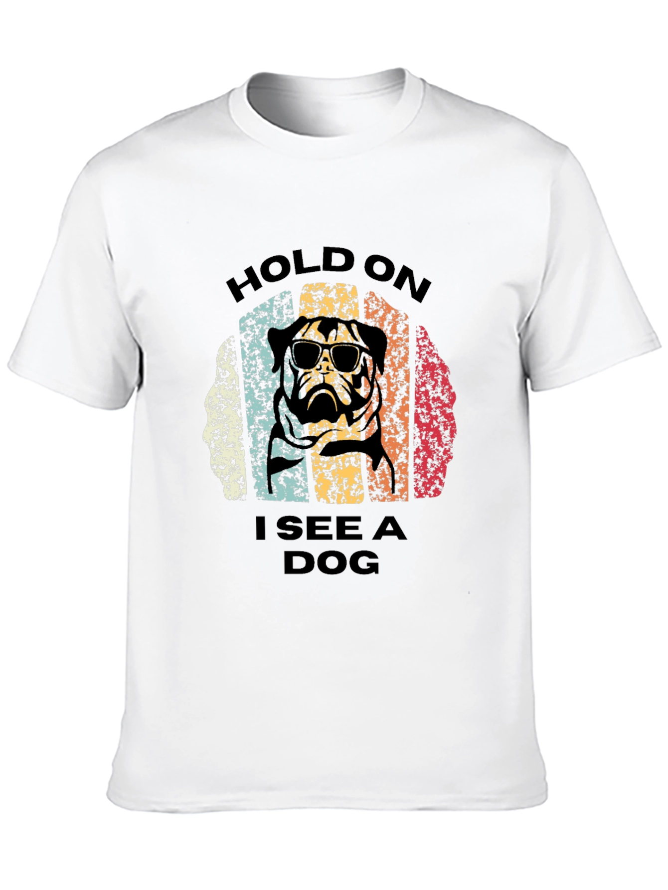 Black Retro Dog Graphic T-Shirt view 10
