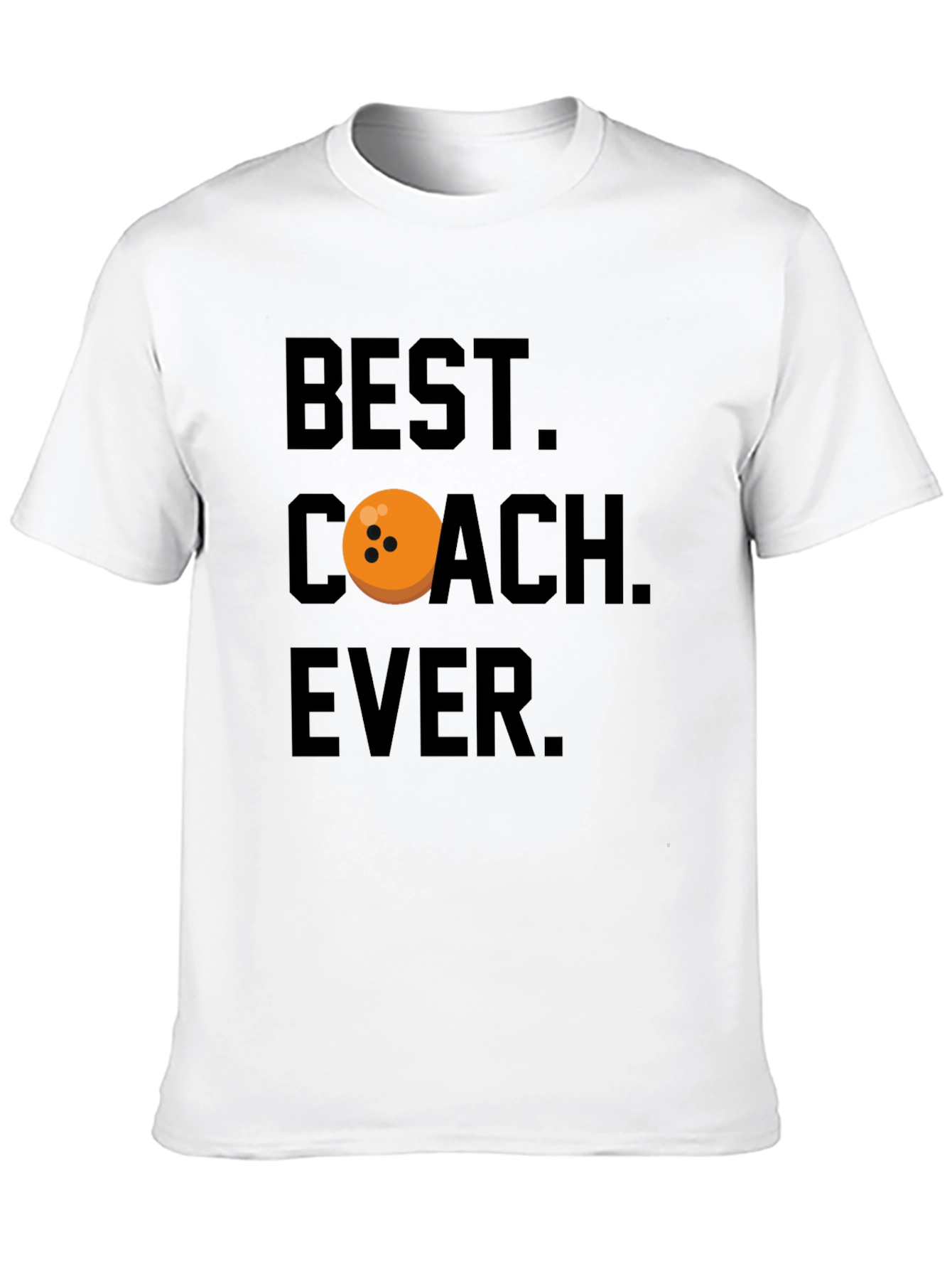 Black Best Coach Ever Bowling T-Shirt view 10