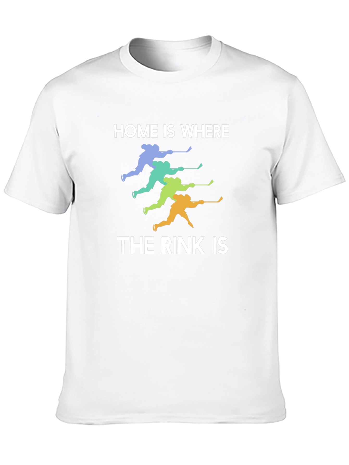 Black Hockey Rink Tee: Home is Where the Rink Is view 10