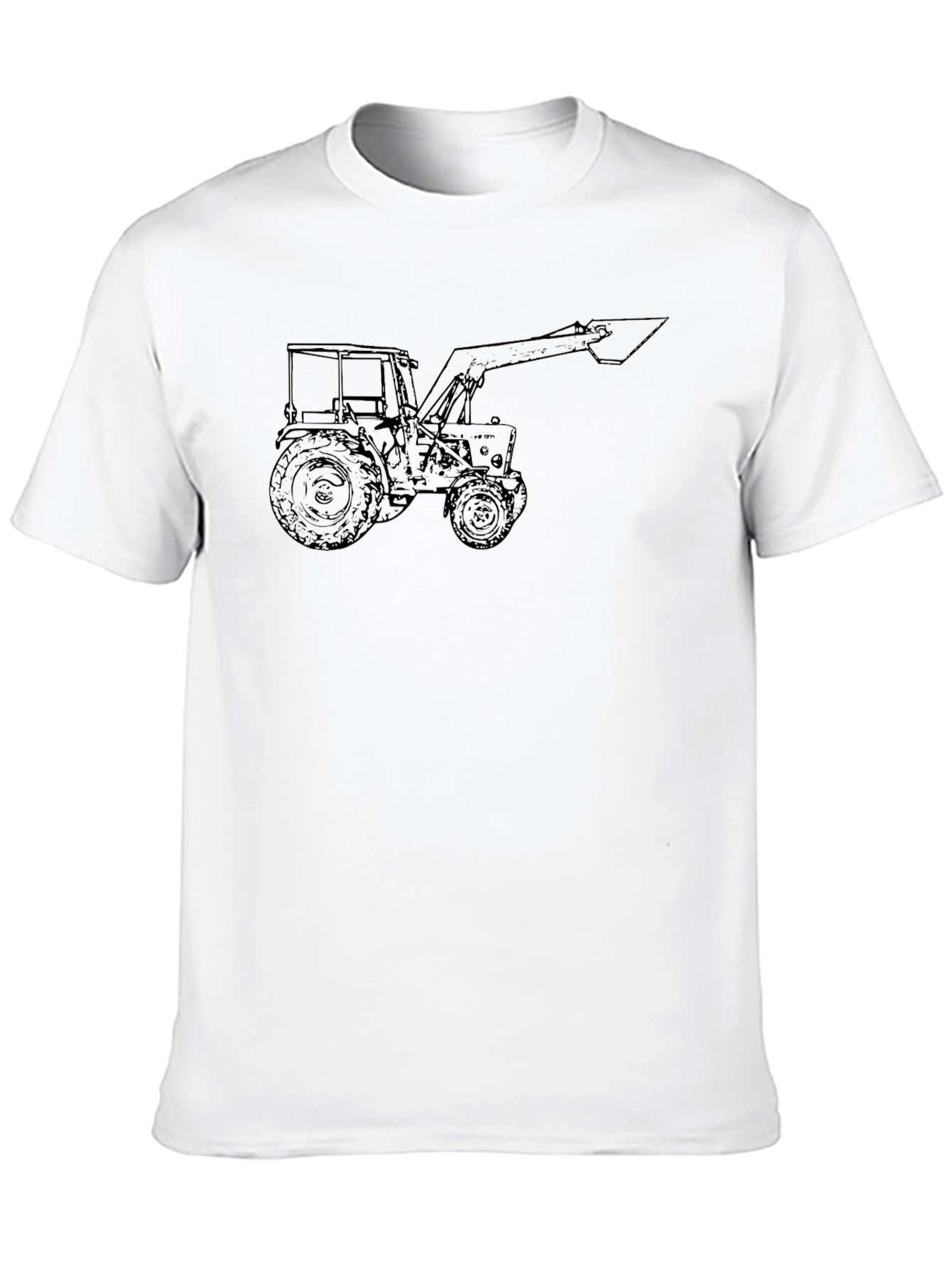 Black Tractor Graphic Tee - Black Cotton view 10