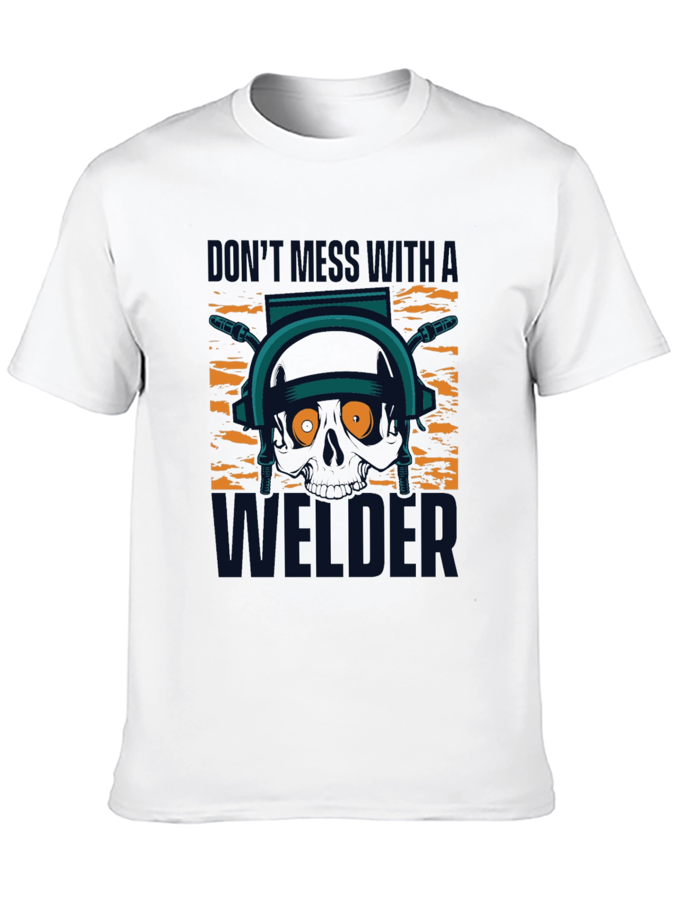 Black Don't Mess With A Welder T-Shirt view 10