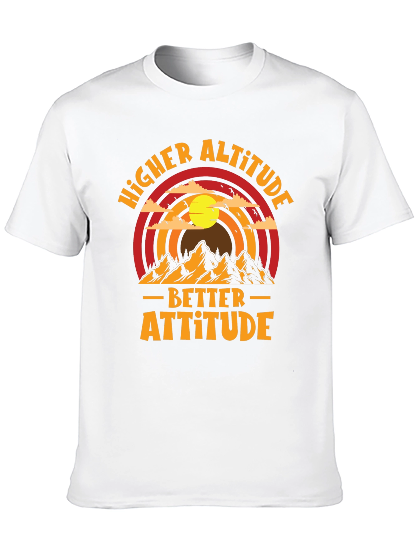 Black Higher Altitude Better Attitude Graphic Tee view 10