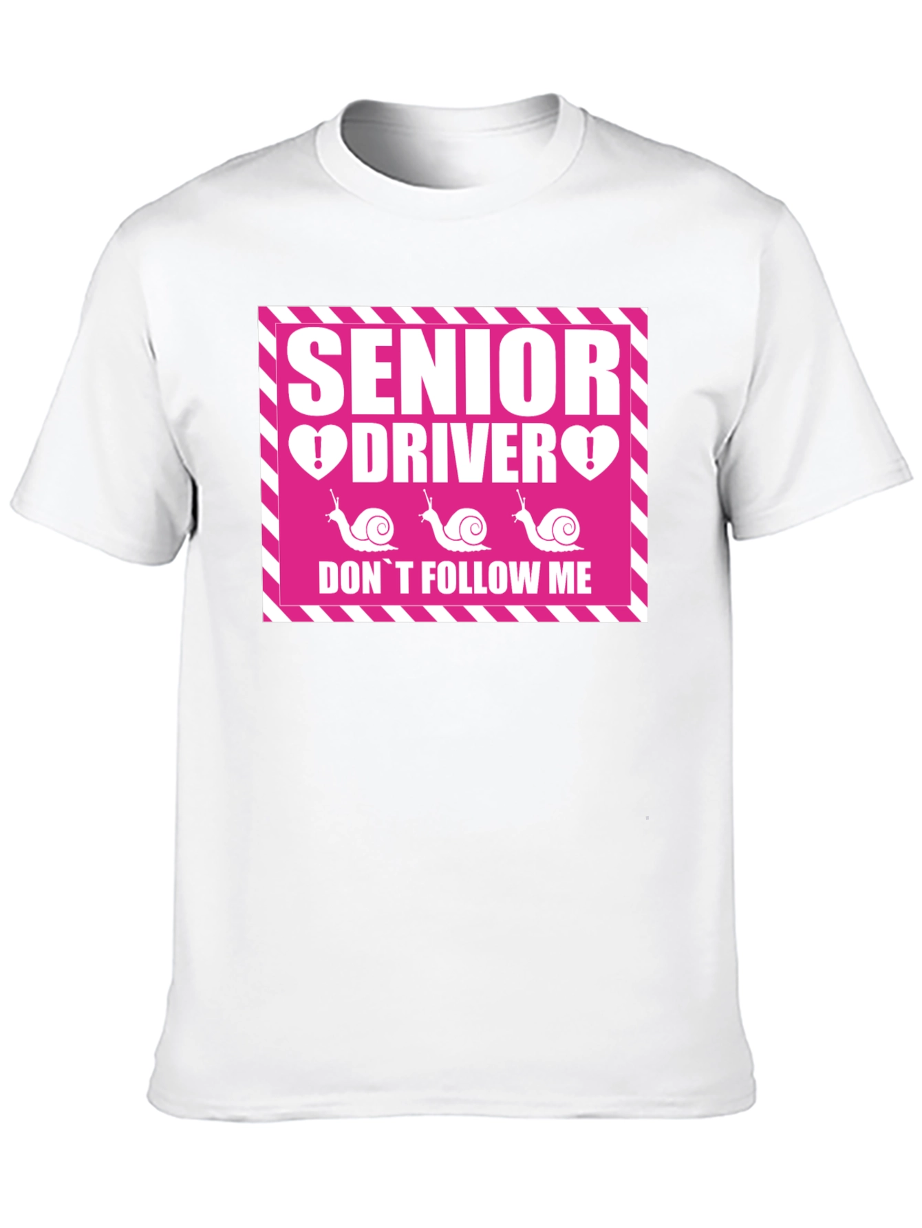 Black Senior Driver Don't Follow Me T-Shirt view 10