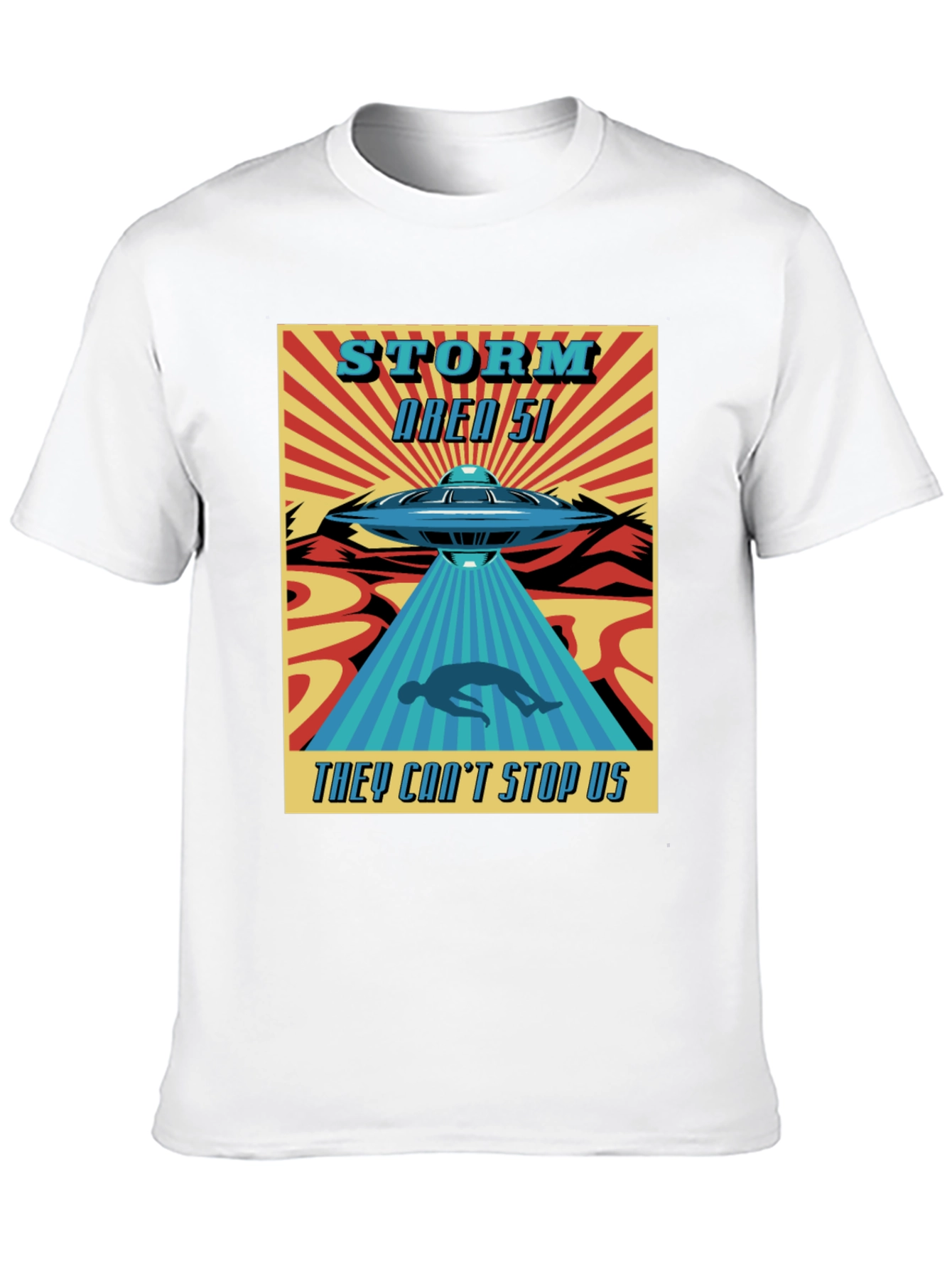 Black Storm Area 51 T-Shirt - They Can't Stop Us! view 10