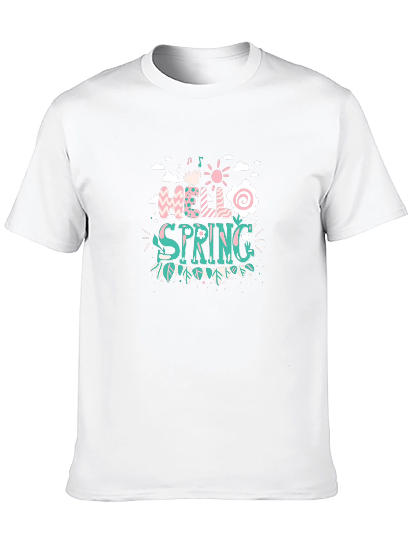 Black Hello Spring Graphic Tee view 10
