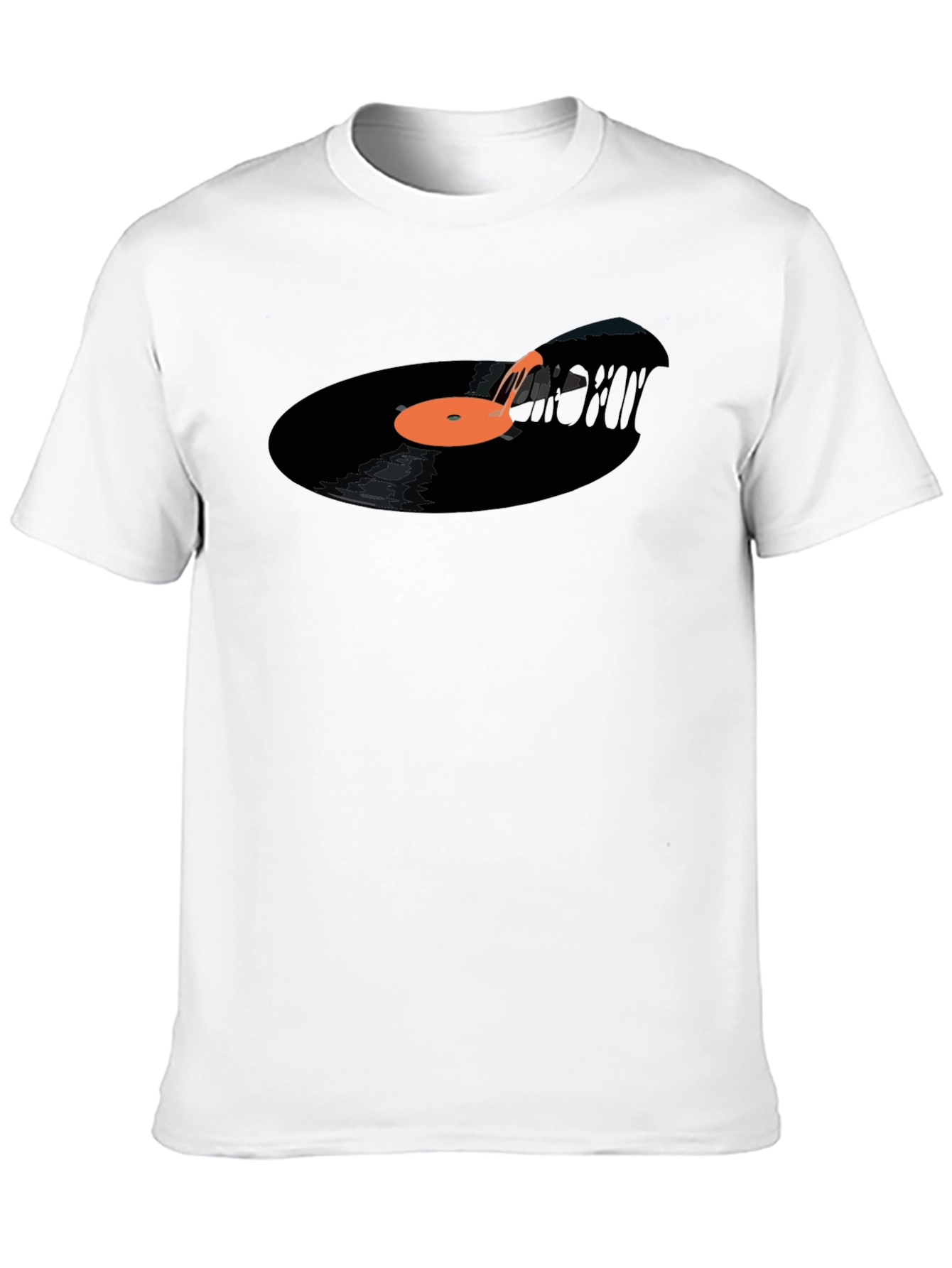Melting Vinyl Record Graphic Tee - Cool Music Lover T-Shirt - 10